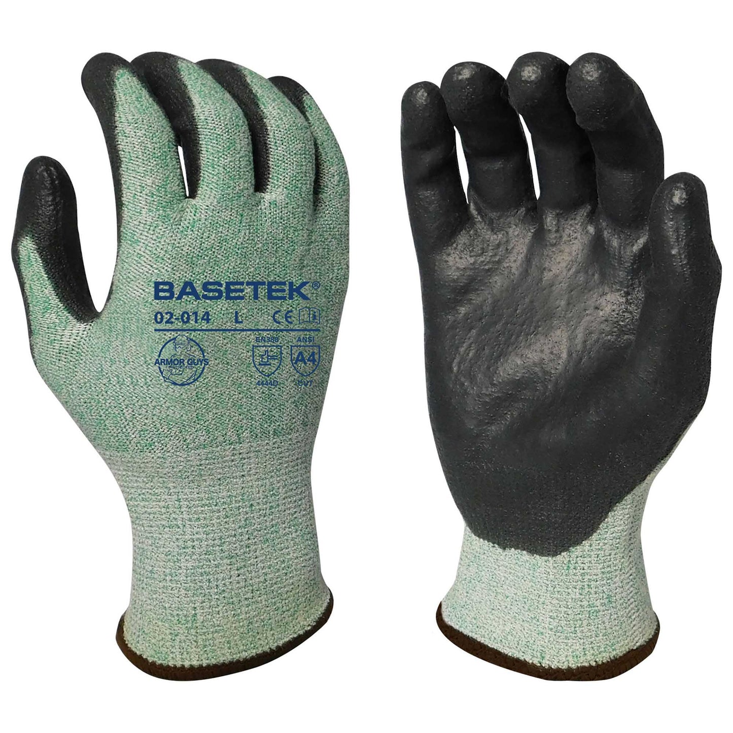 Green String Knit Gloves - Armor Guys - Durable Grip