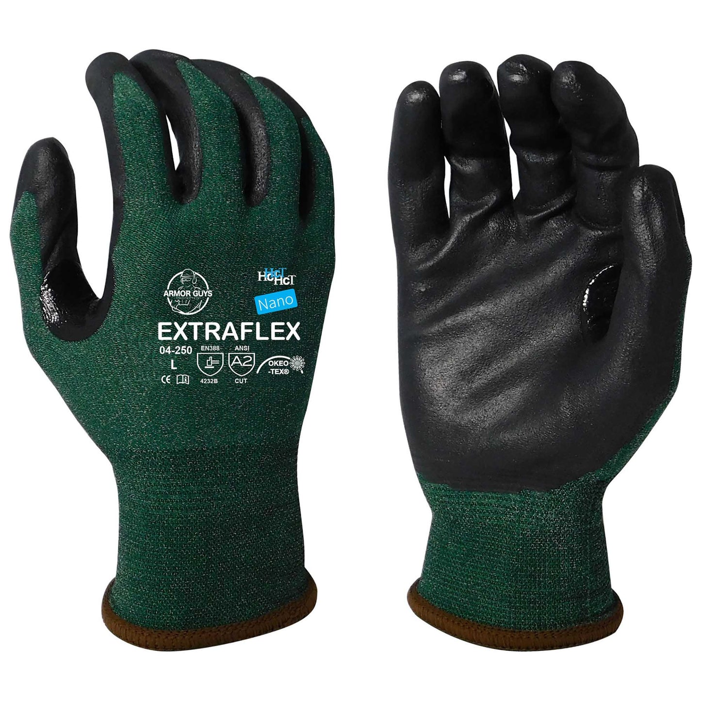 Green Knit Gloves - Armor Guys - Enhanced Grip