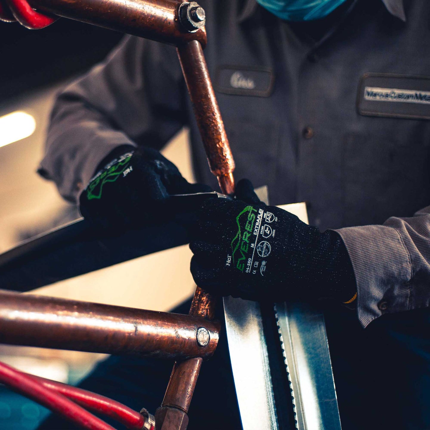 Black String Knit Gloves - Armor Guys - Durable Grip