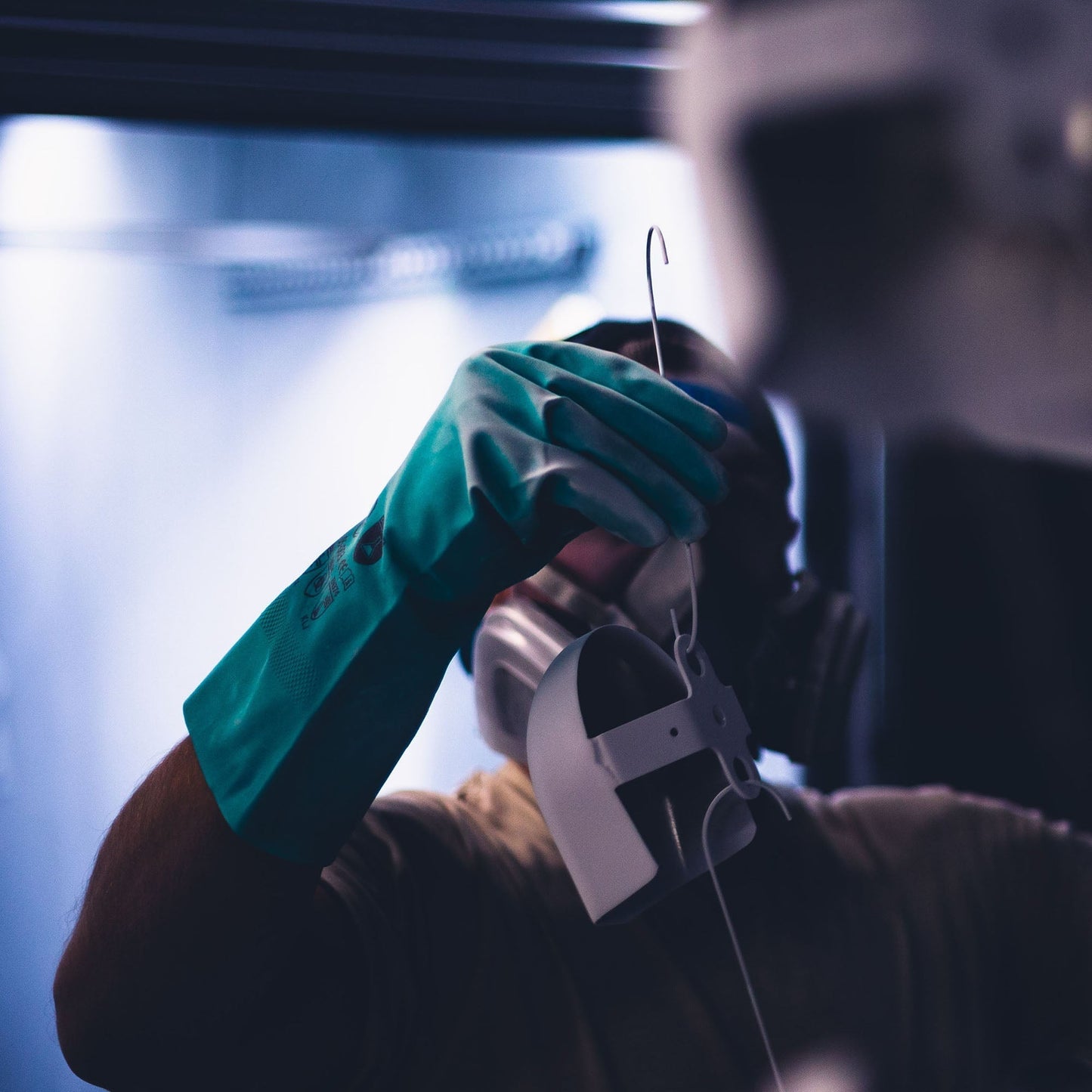 Green Rubber Gloves - Armor Guys - Nitrile Coated