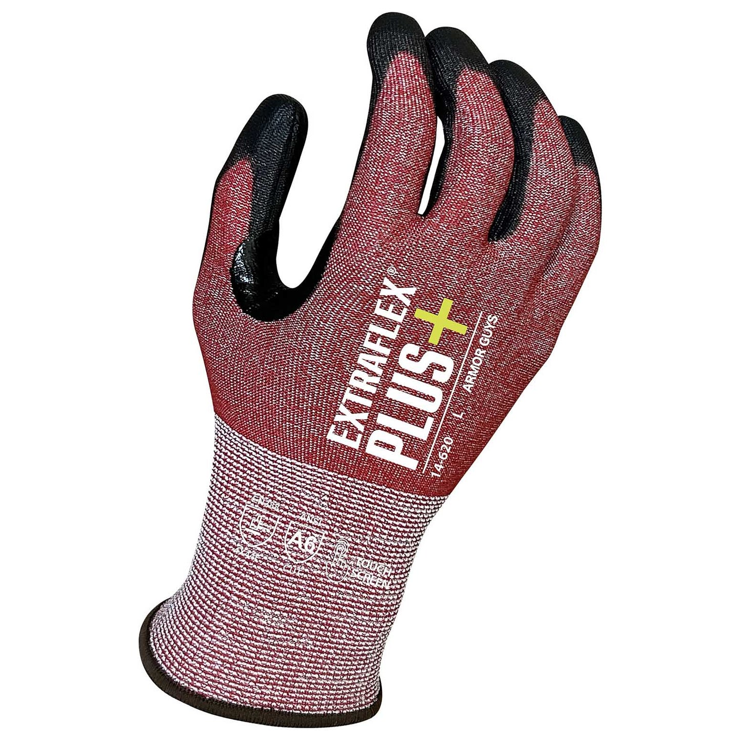 Red Knit Gloves - Armor Guys - Touchscreen Compatible