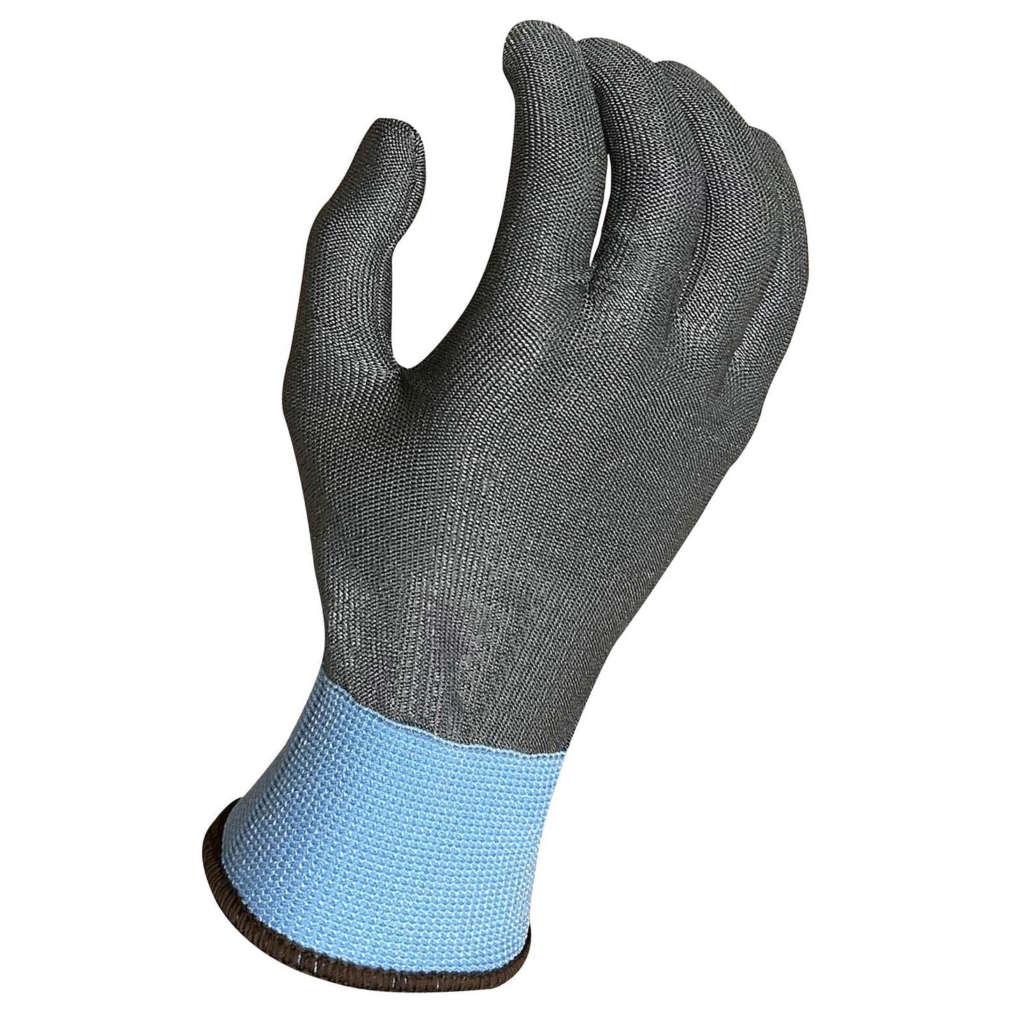Blue/Gray String Knit Gloves - Armor Guys - Touchscreen Safe