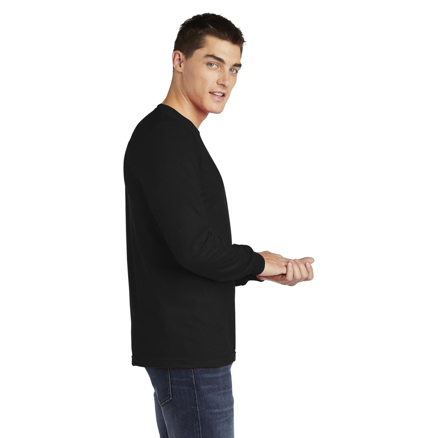 Black Long Sleeve T-Shirt - American Apparel - Soft Fabric