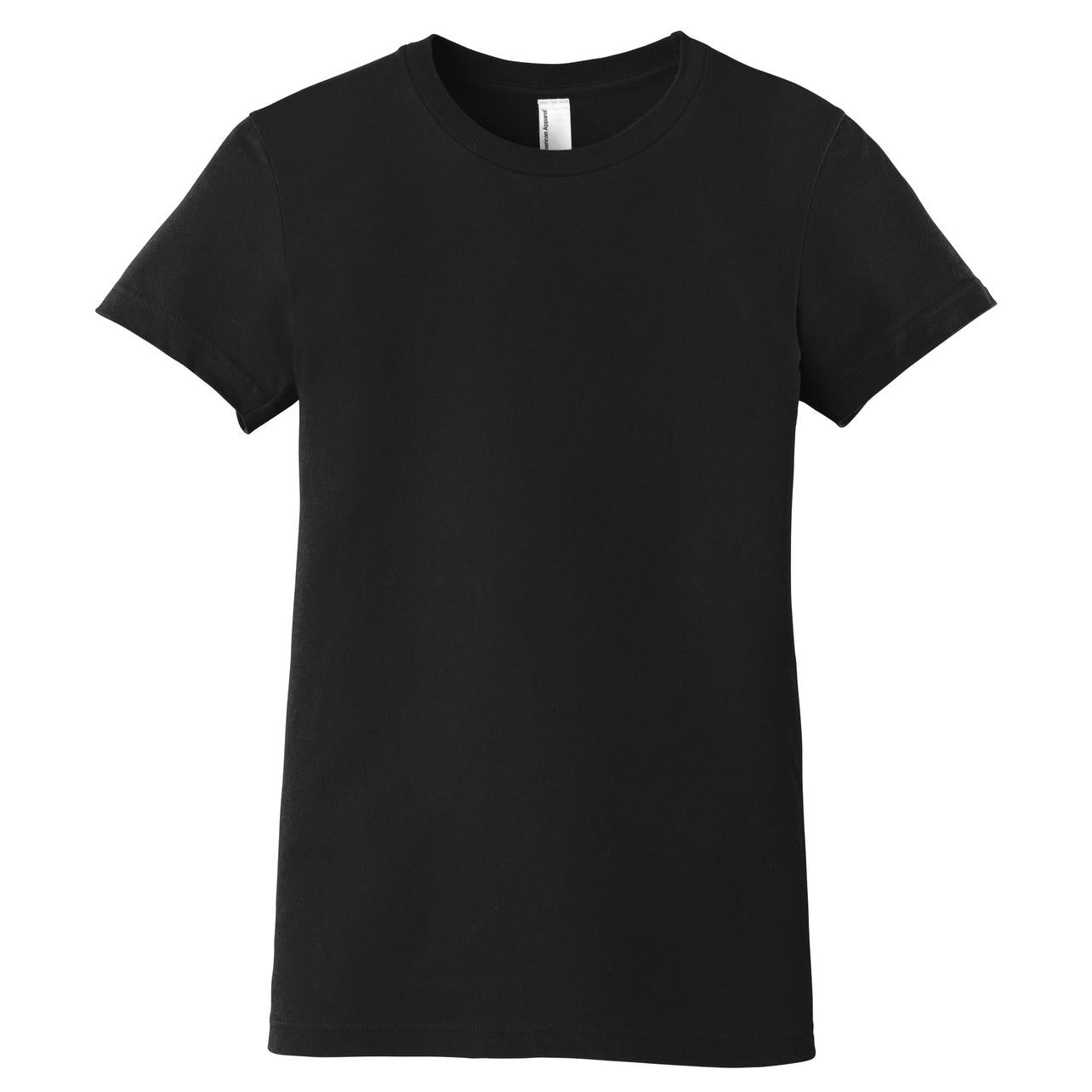 Black T-Shirt - American Apparel - Slim Fit Cotton