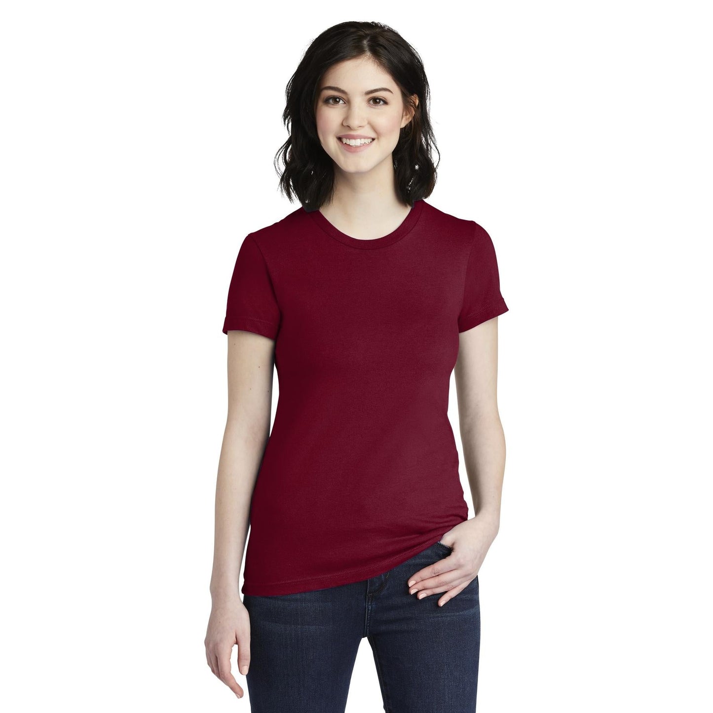 Black T-Shirt - American Apparel - Slim Fit Cotton