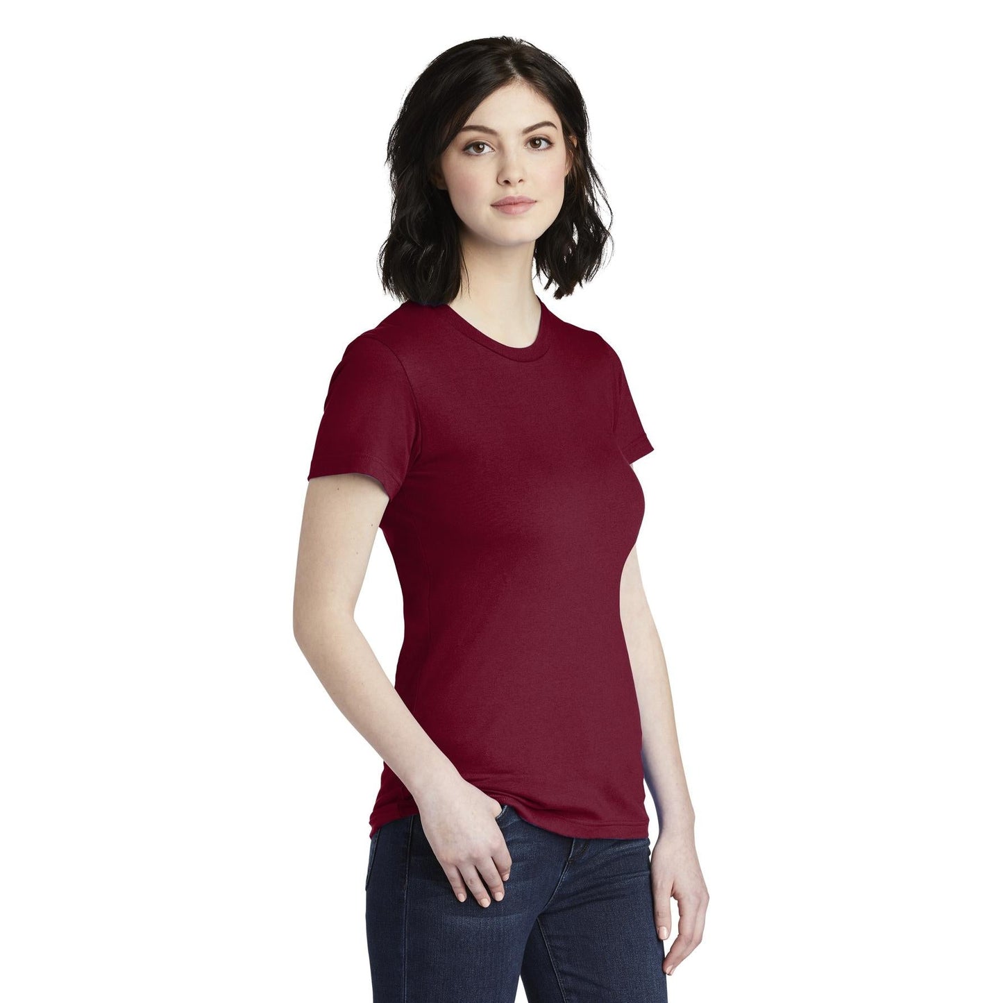 Black T-Shirt - American Apparel - Slim Fit Cotton