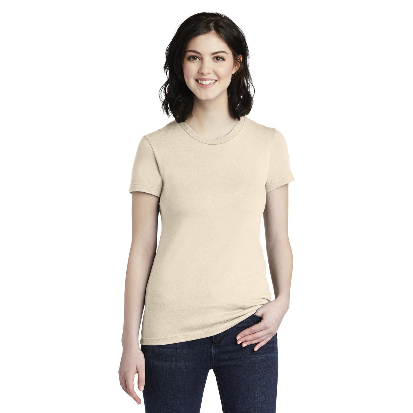 Black T-Shirt - American Apparel - Slim Fit Cotton
