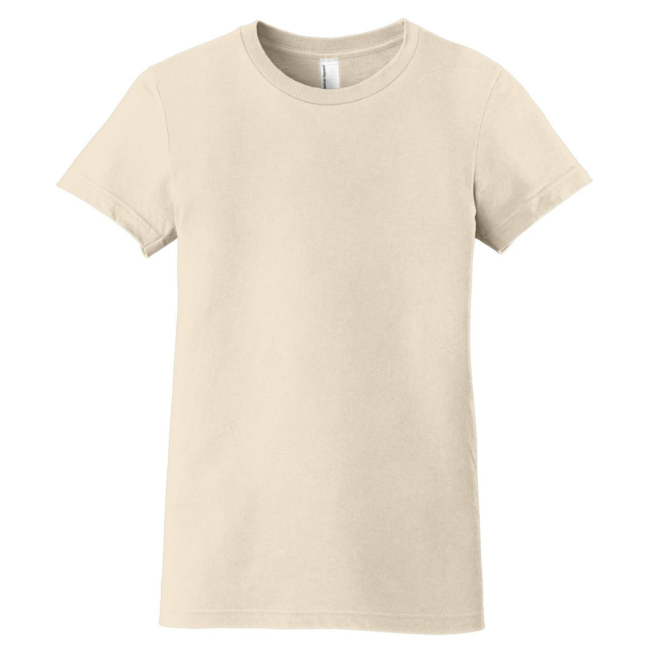 Black T-Shirt - American Apparel - Slim Fit Cotton
