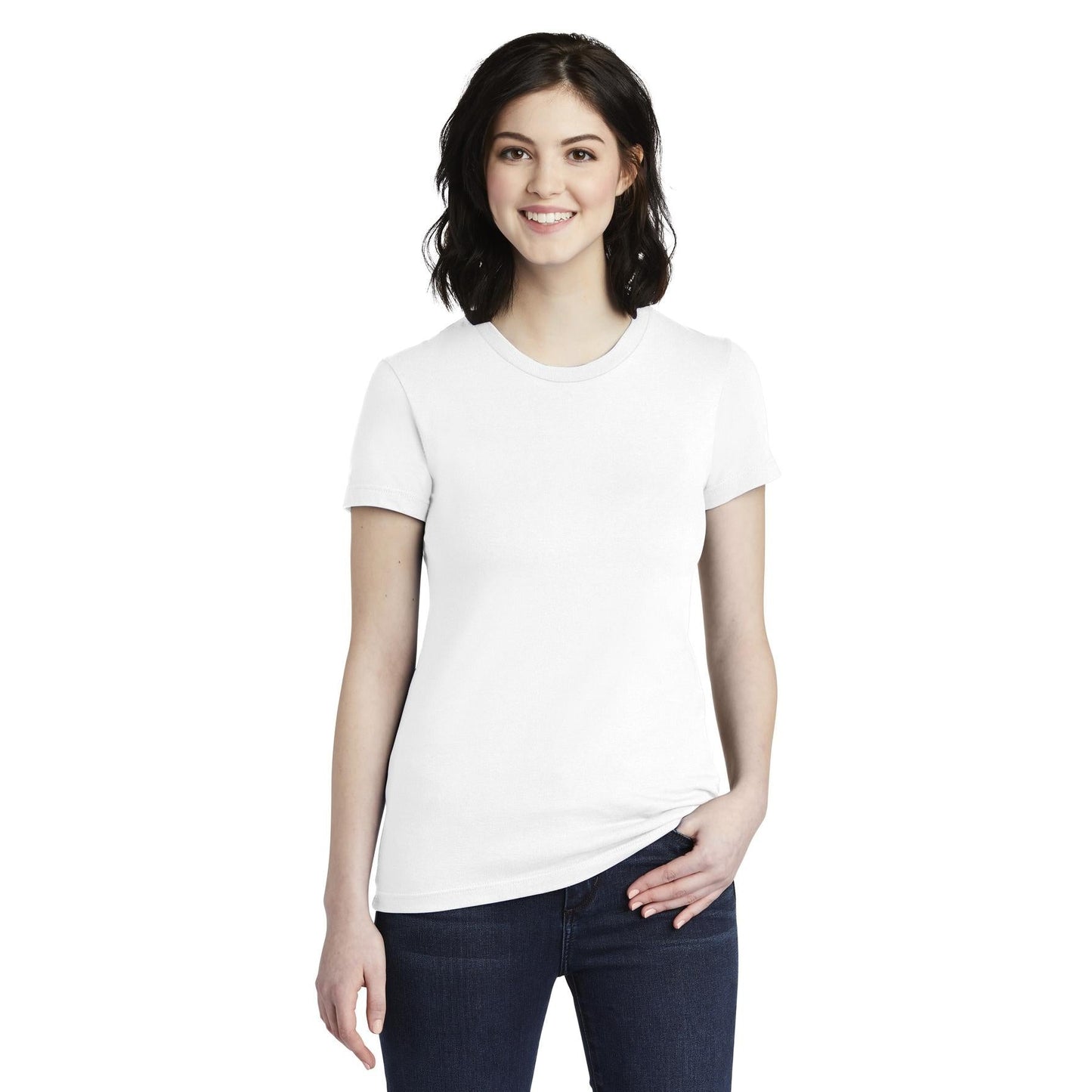 Black T-Shirt - American Apparel - Slim Fit Cotton