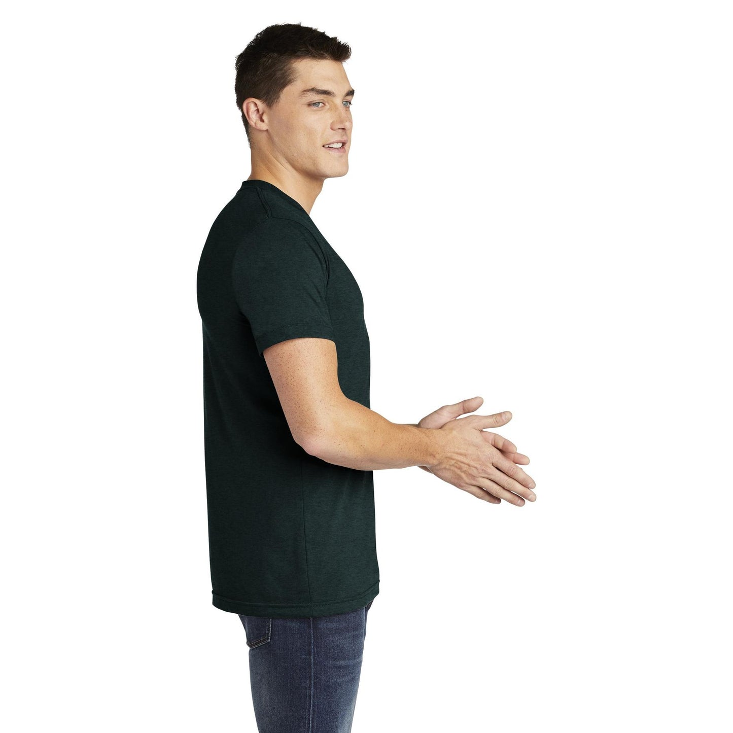 Black Aqua T-Shirt - American Apparel - Slim Fit Soft