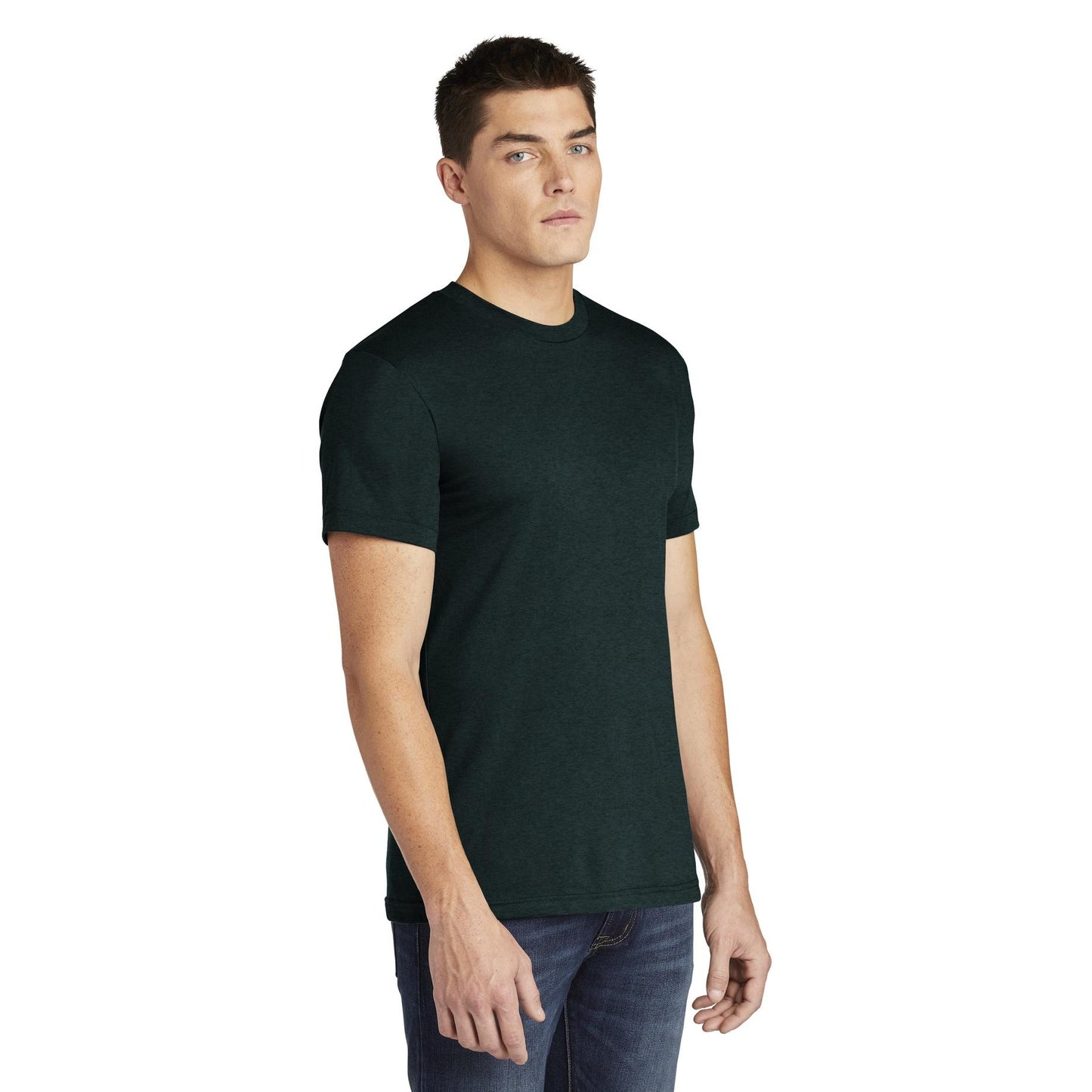 Black Aqua T-Shirt - American Apparel - Slim Fit Soft