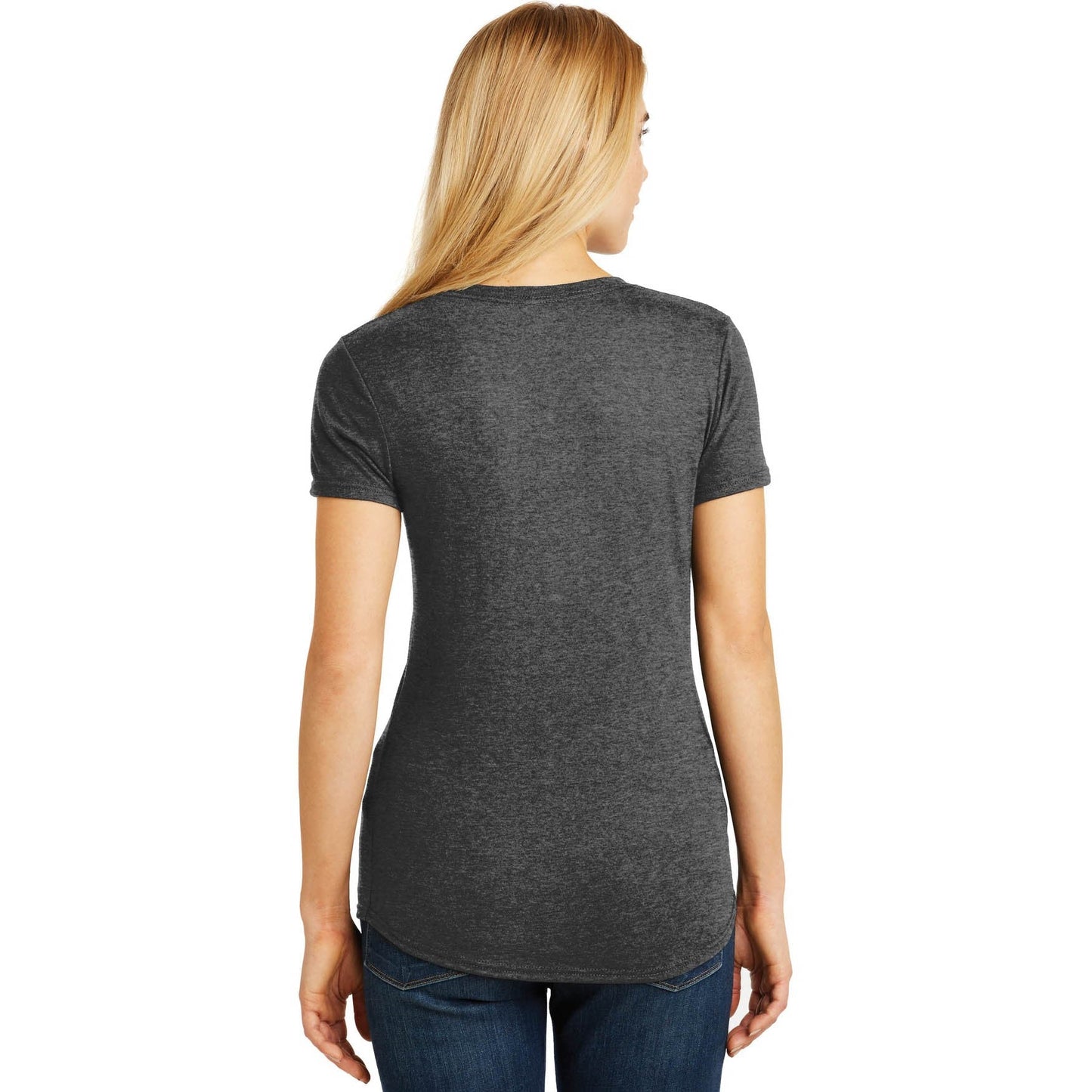 Heather Dark Grey T-Shirts - Anvil - Ladies Tee