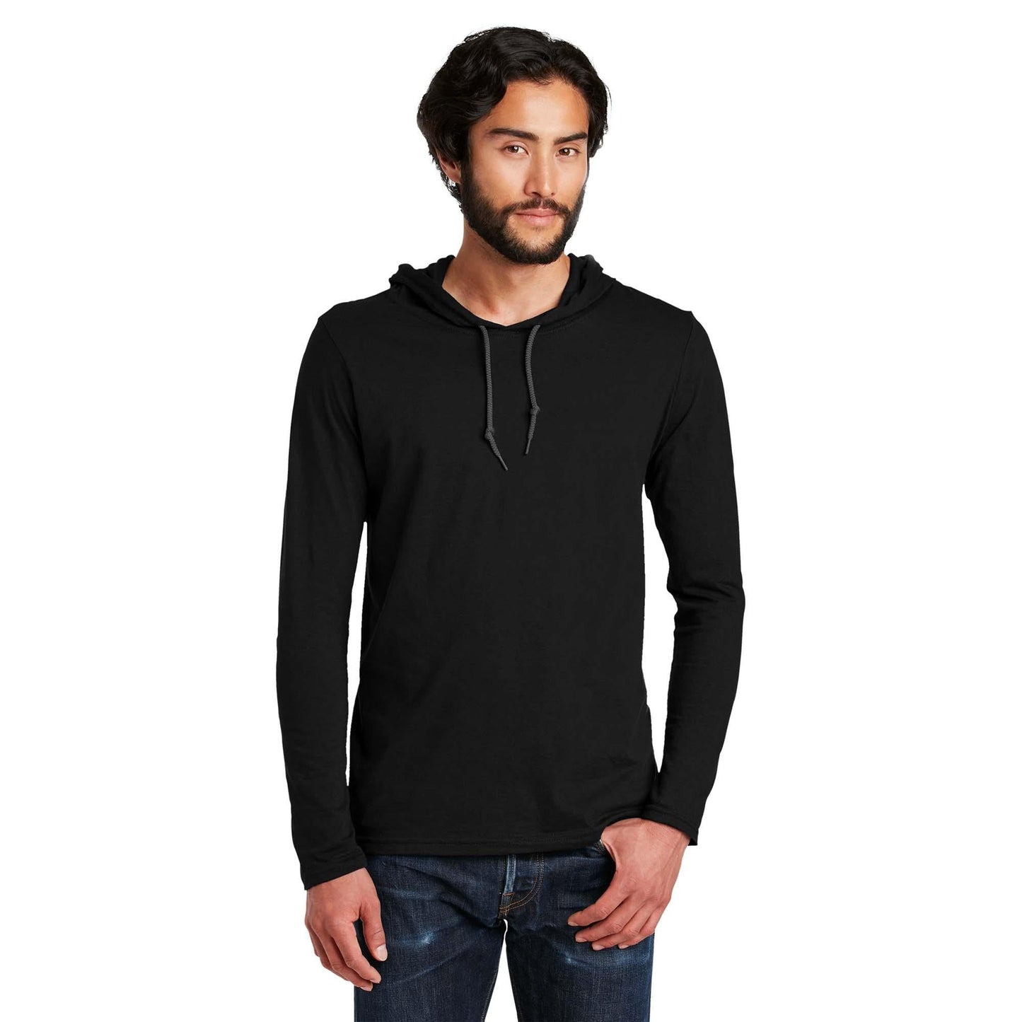 Black/Dark Grey T-Shirts - Anvil - Comfy Cotton Blend