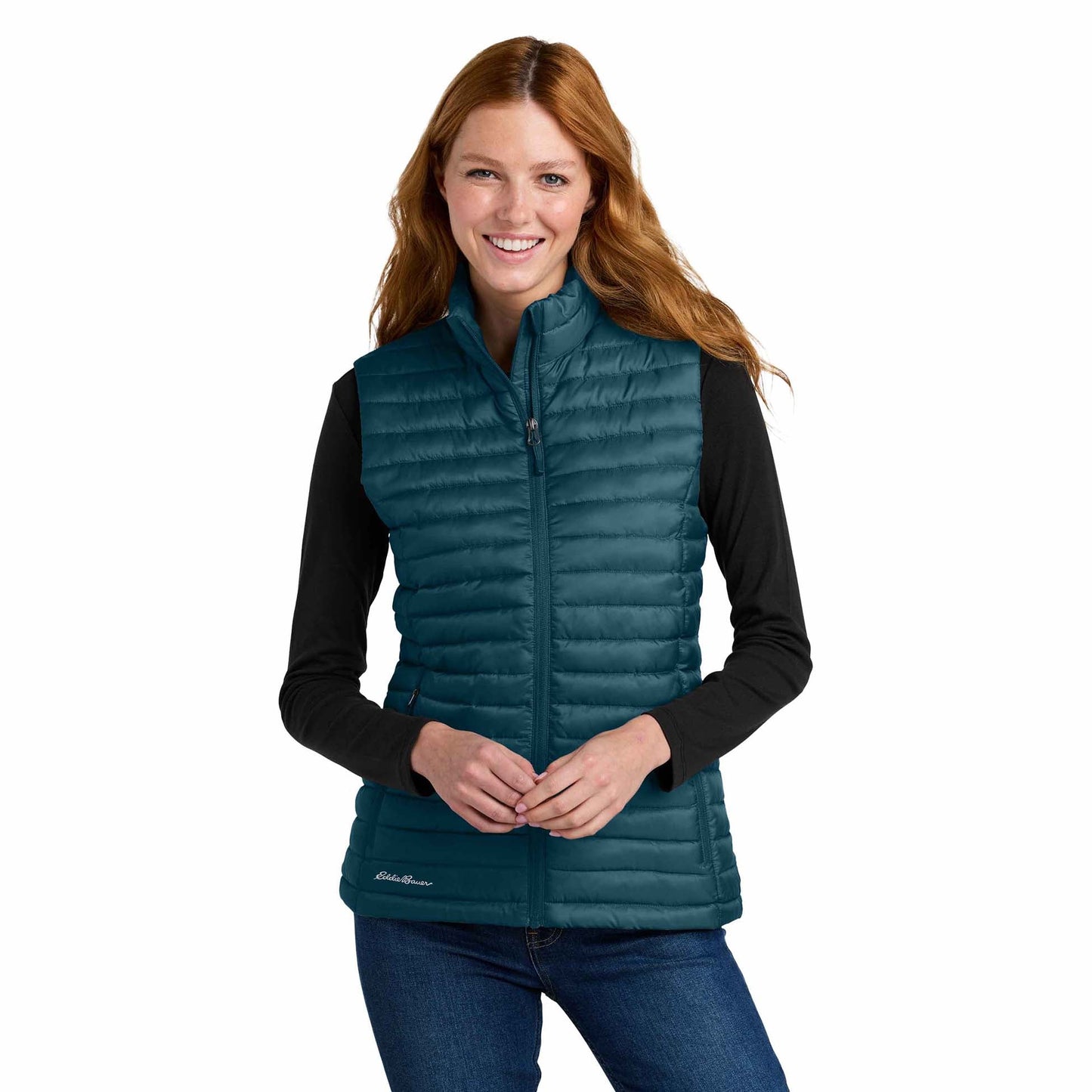 Black Packable Vest - Eddie Bauer - Insulated Design