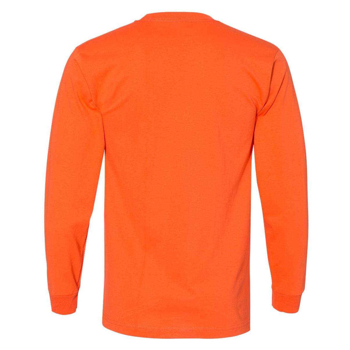 Black Long Sleeve T-Shirt - Bayside - Pocket Design