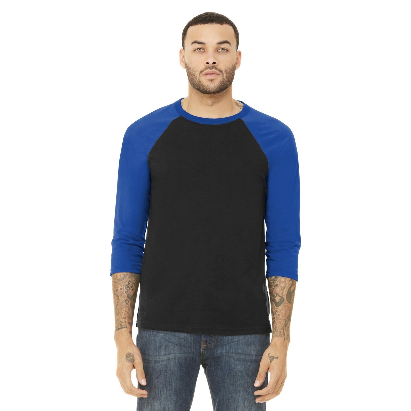 Black/Deep Heather T-Shirts - Bella + Canvas - Comfortable Tee