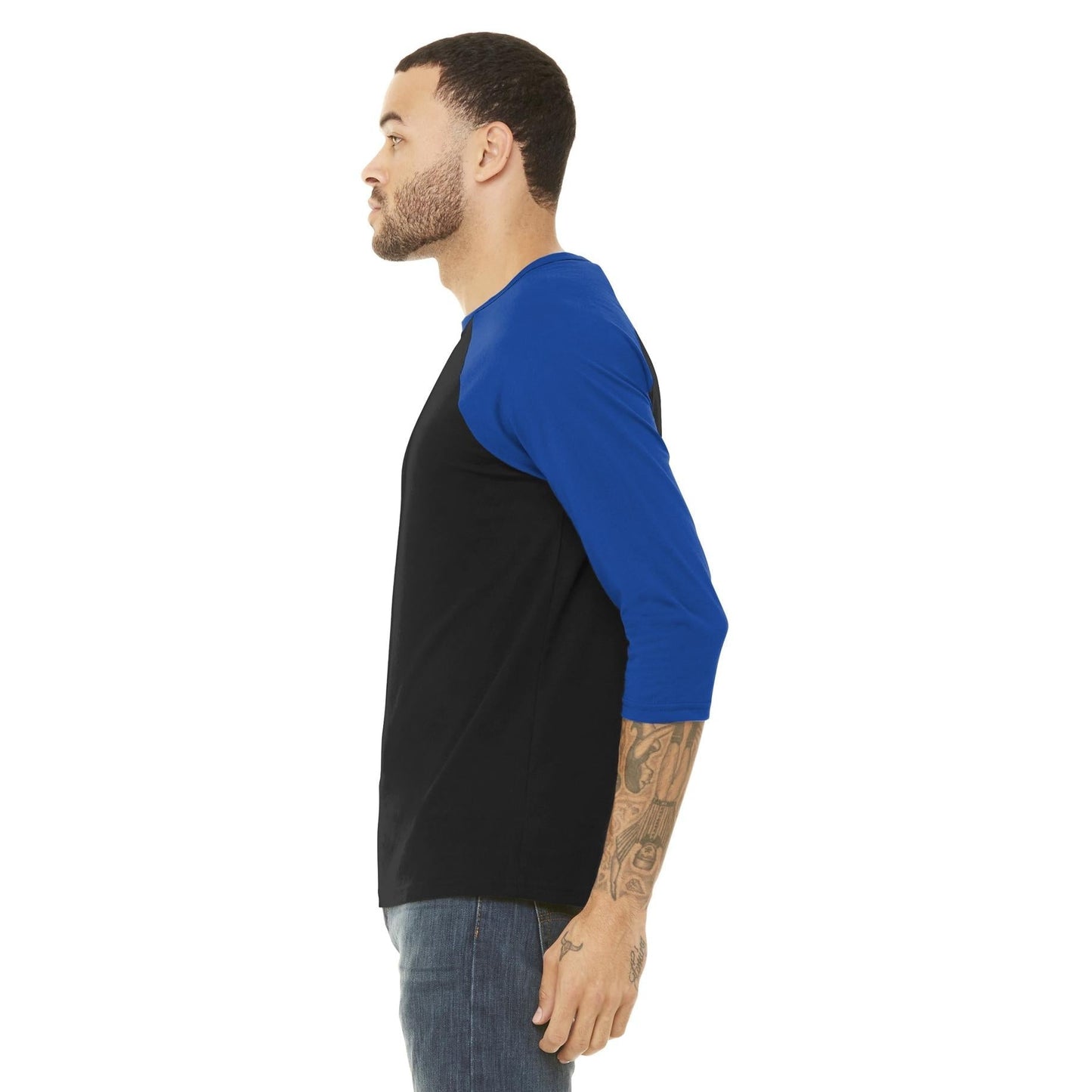 Black/Deep Heather T-Shirts - Bella + Canvas - Comfortable Tee