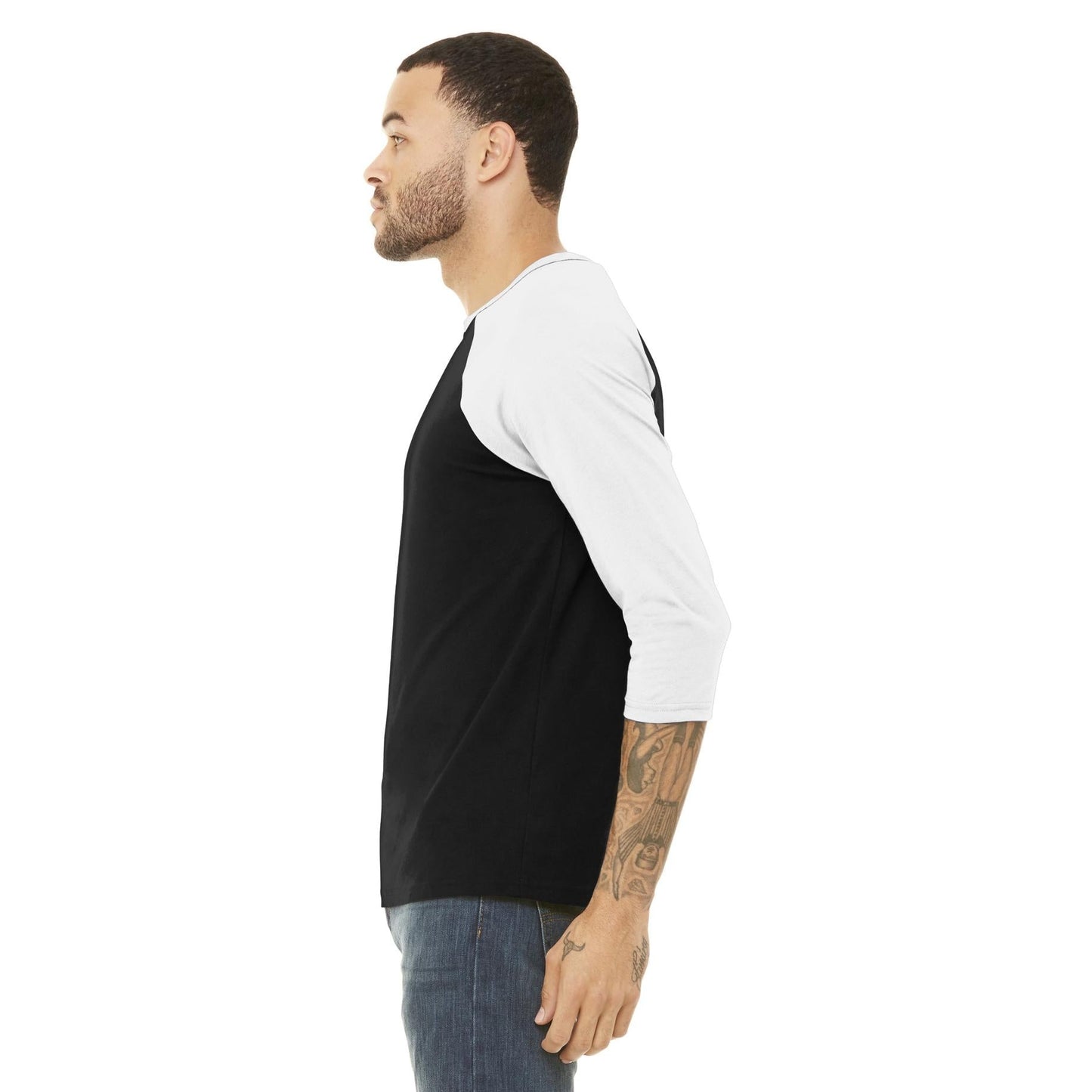 Black/Deep Heather T-Shirts - Bella + Canvas - Comfortable Tee