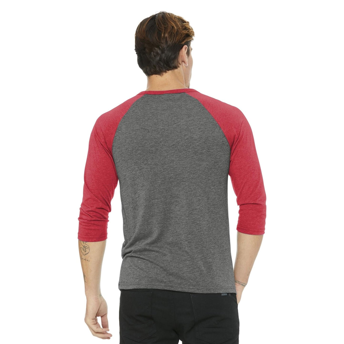 Black/Deep Heather T-Shirts - Bella + Canvas - Comfortable Tee