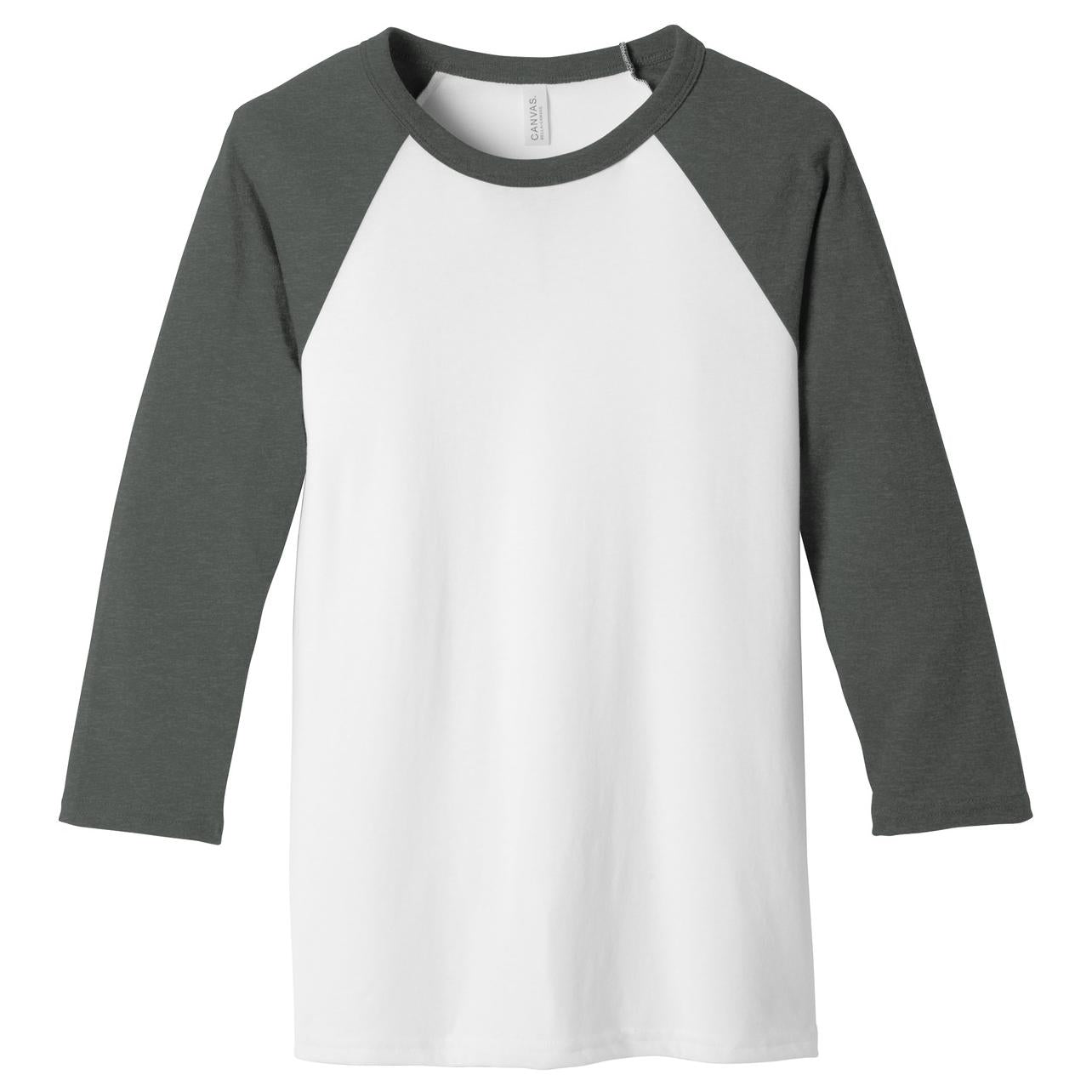 Black/Deep Heather T-Shirts - Bella + Canvas - Comfortable Tee