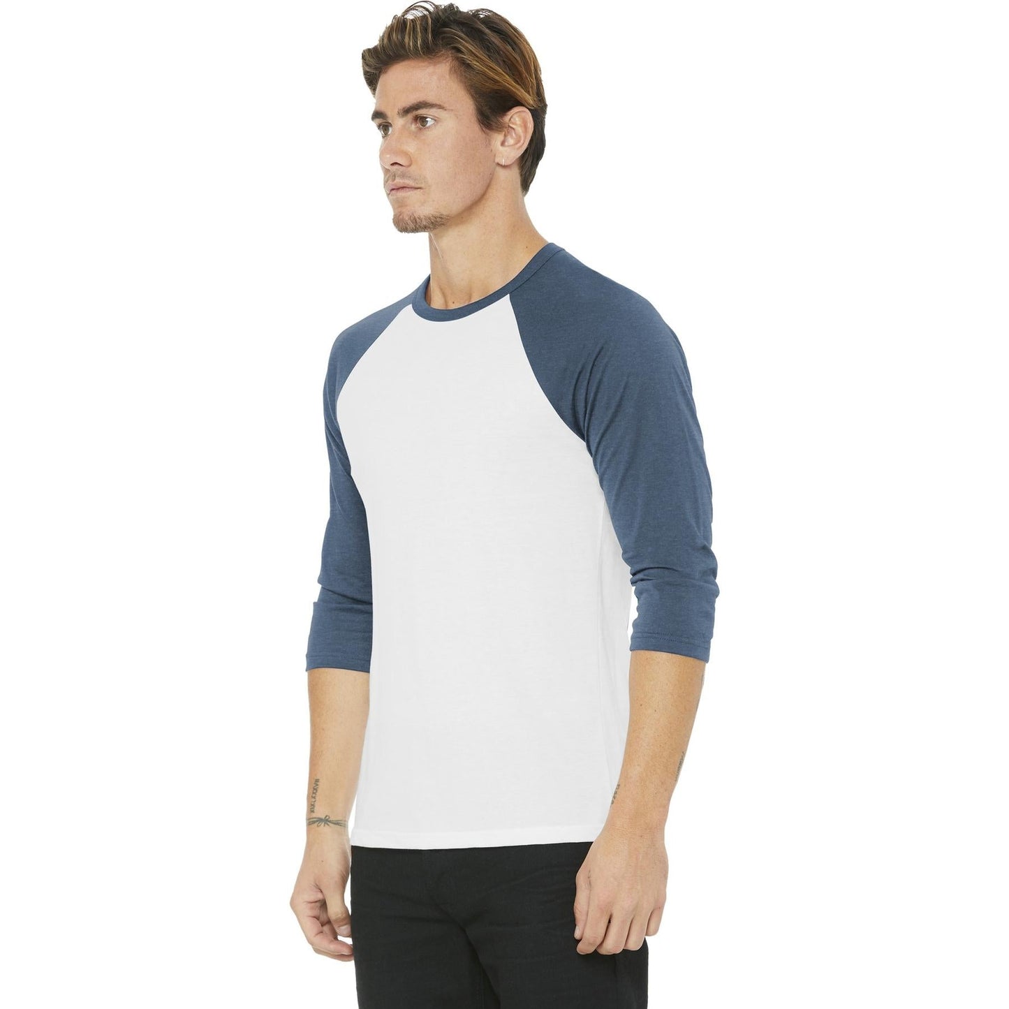 Black/Deep Heather T-Shirts - Bella + Canvas - Comfortable Tee