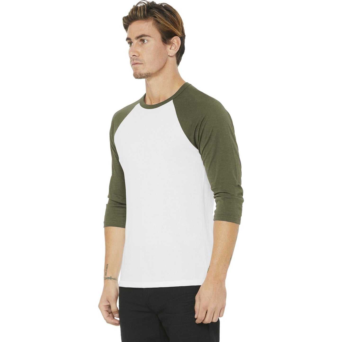 Black/Deep Heather T-Shirts - Bella + Canvas - Comfortable Tee