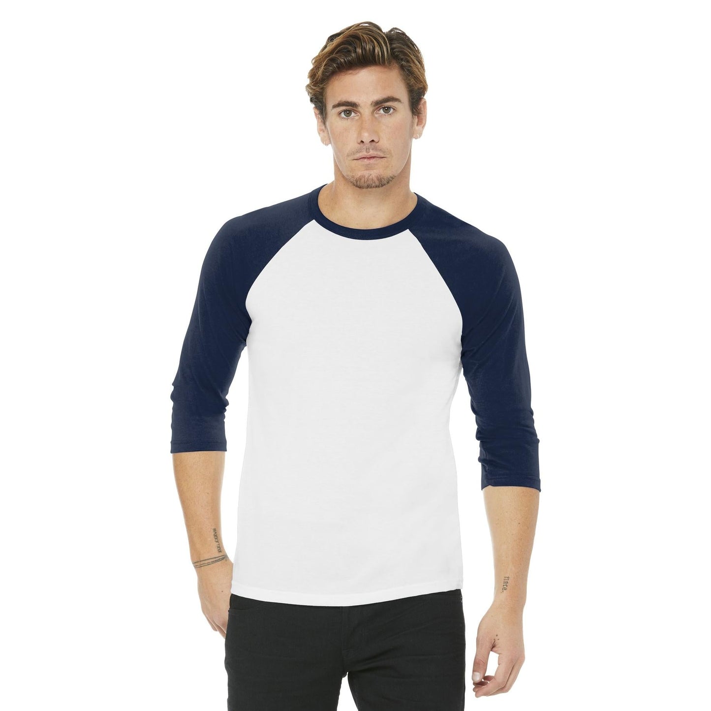 Black/Deep Heather T-Shirts - Bella + Canvas - Comfortable Tee