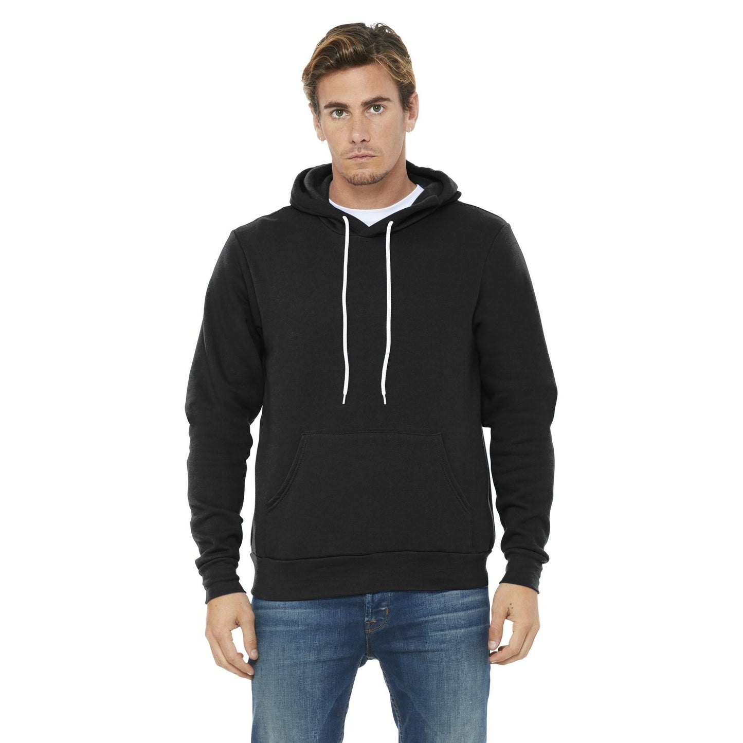 DTG Black Sweatshirts - Bella + Canvas - Cozy Fleece