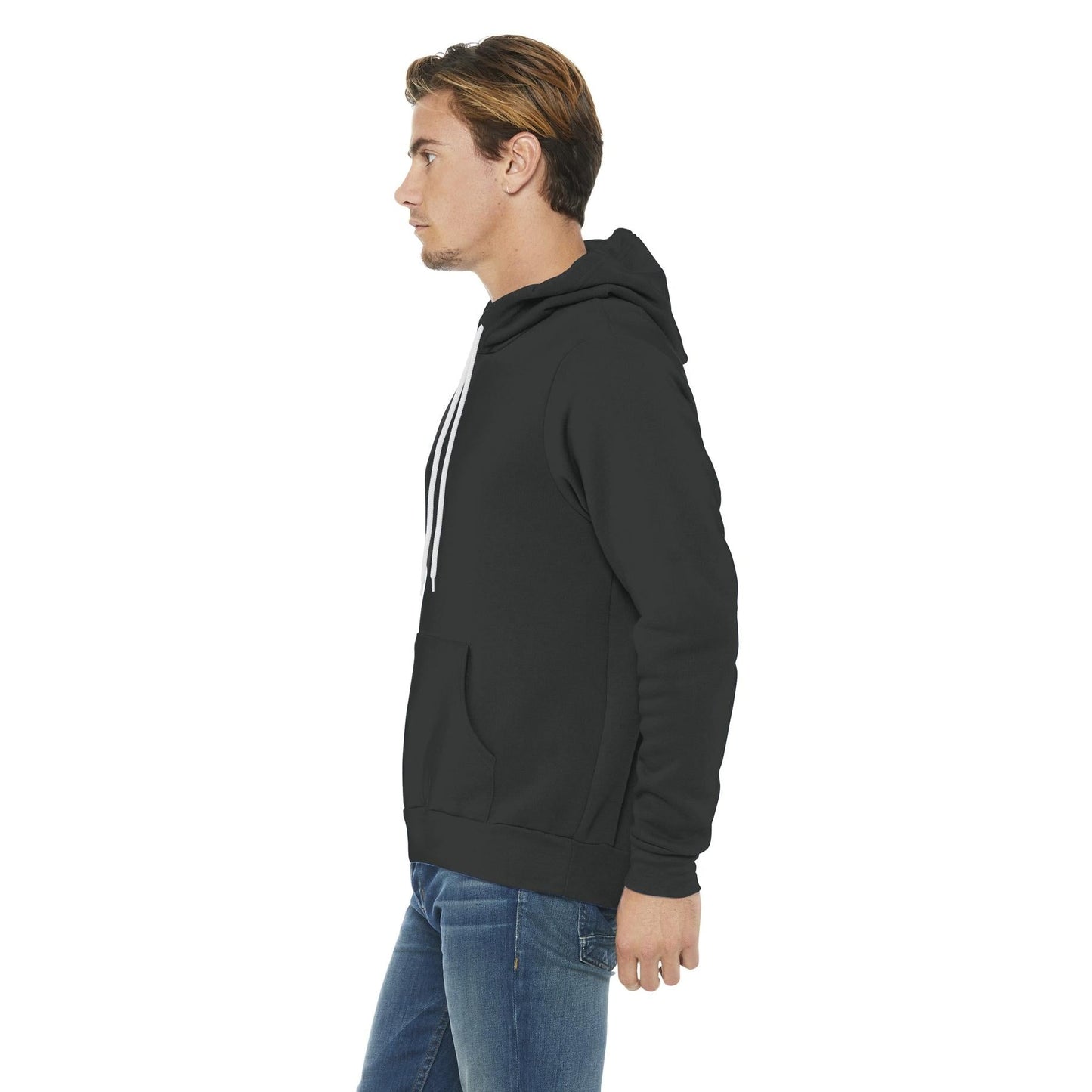 DTG Black Sweatshirts - Bella + Canvas - Cozy Fleece