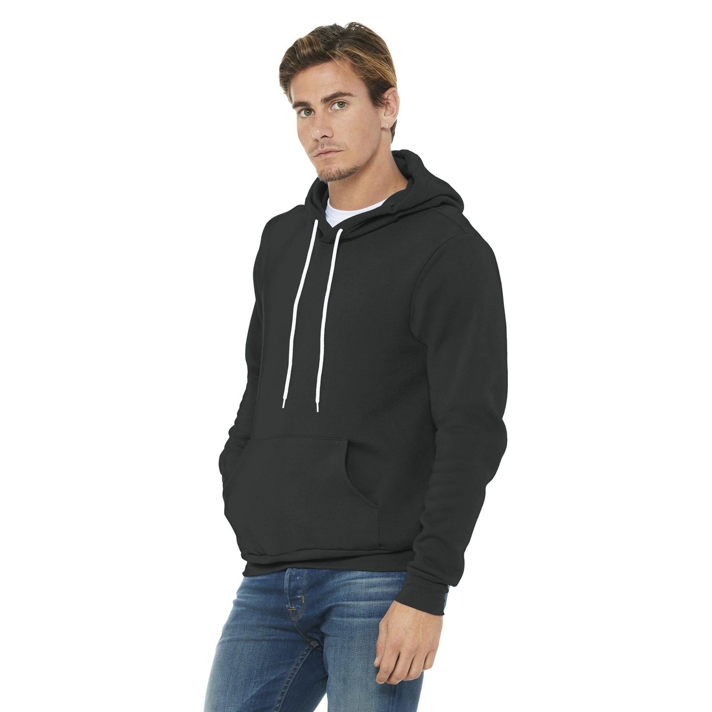DTG Black Sweatshirts - Bella + Canvas - Cozy Fleece