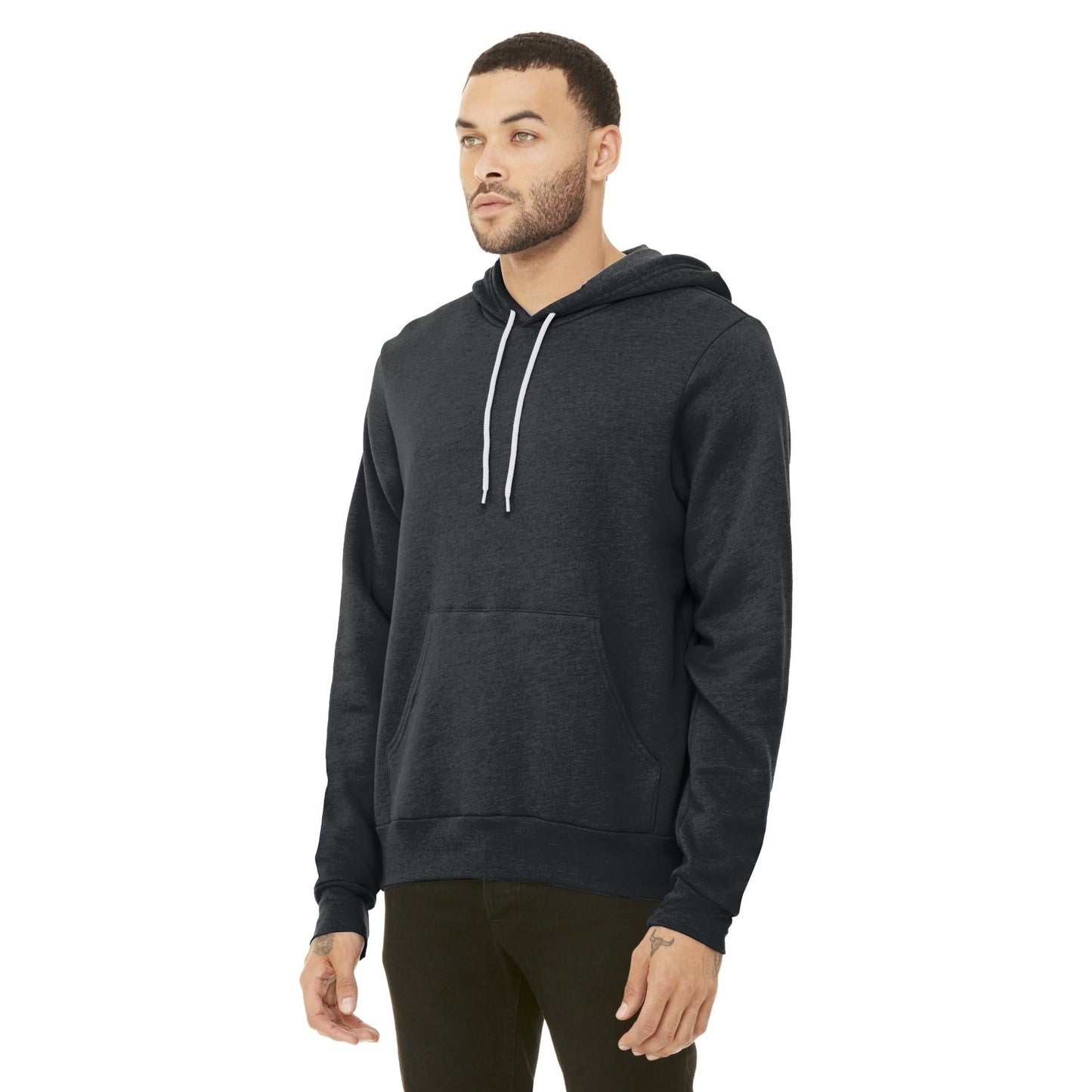 DTG Black Sweatshirts - Bella + Canvas - Cozy Fleece