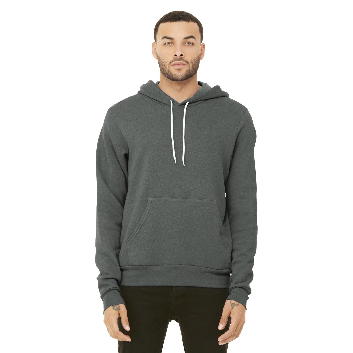 DTG Black Sweatshirts - Bella + Canvas - Cozy Fleece
