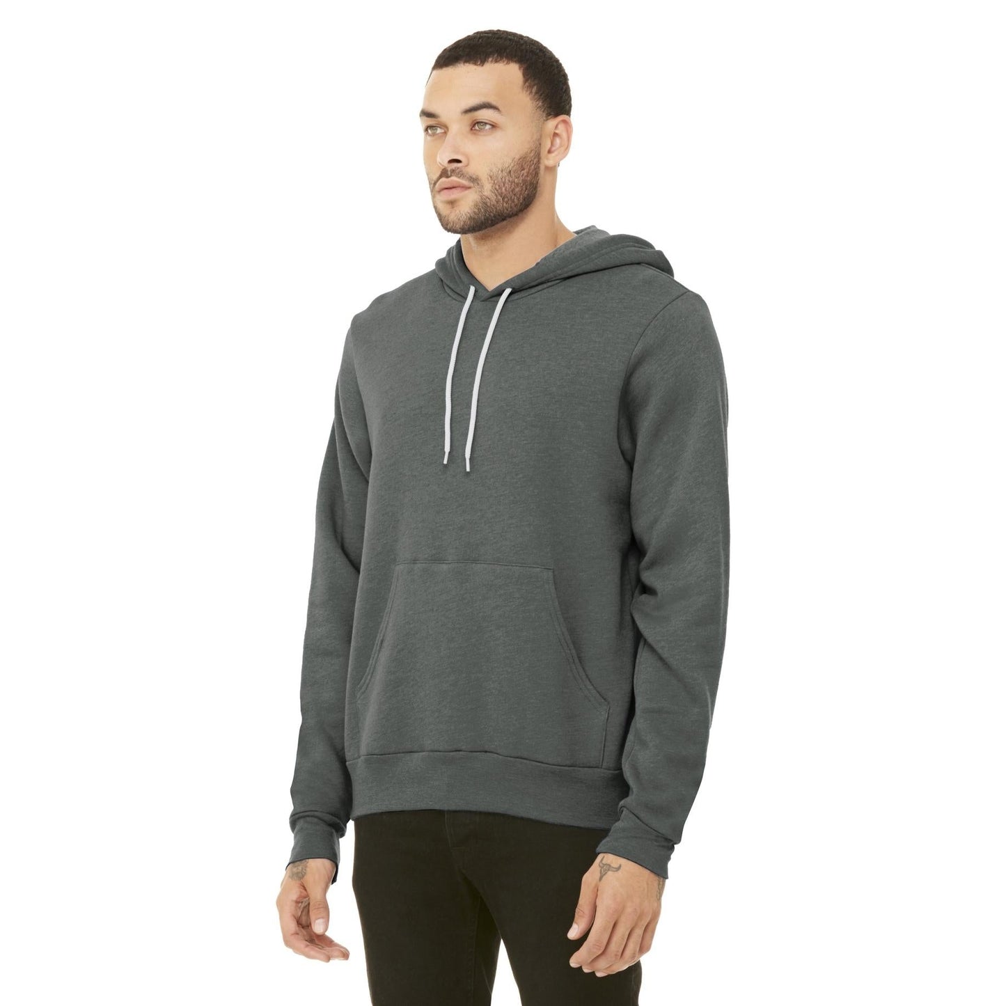 DTG Black Sweatshirts - Bella + Canvas - Cozy Fleece