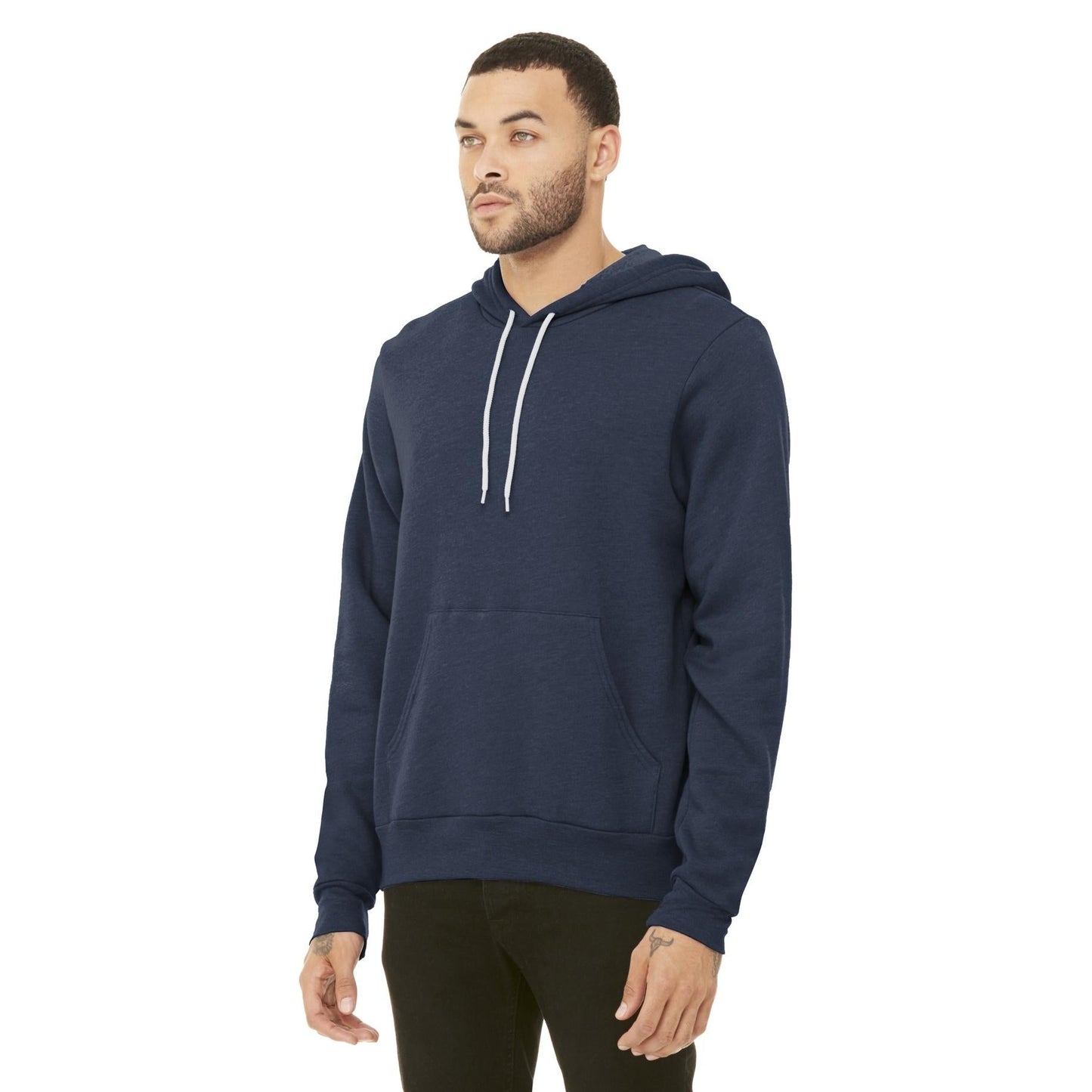 DTG Black Sweatshirts - Bella + Canvas - Cozy Fleece