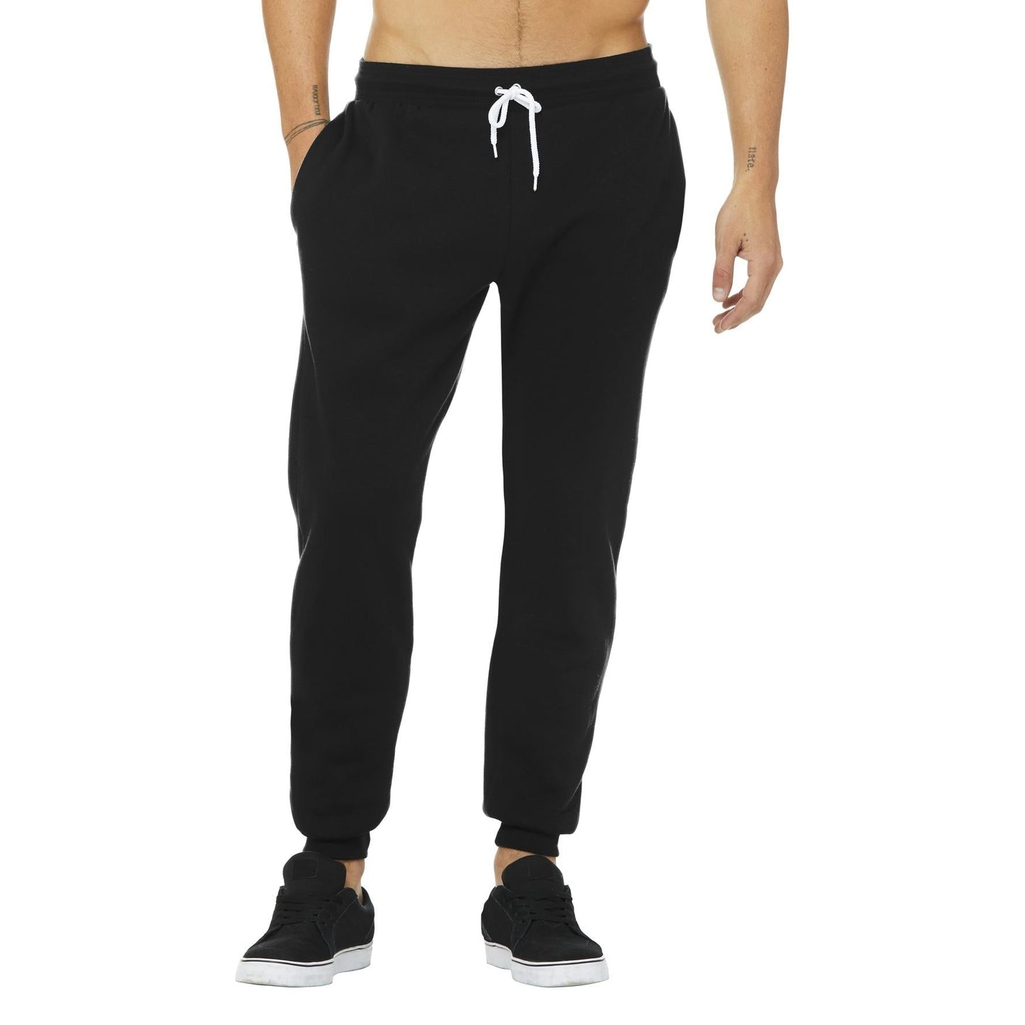 Black Sweatpants - Bella + Canvas - Comfortable Fleece