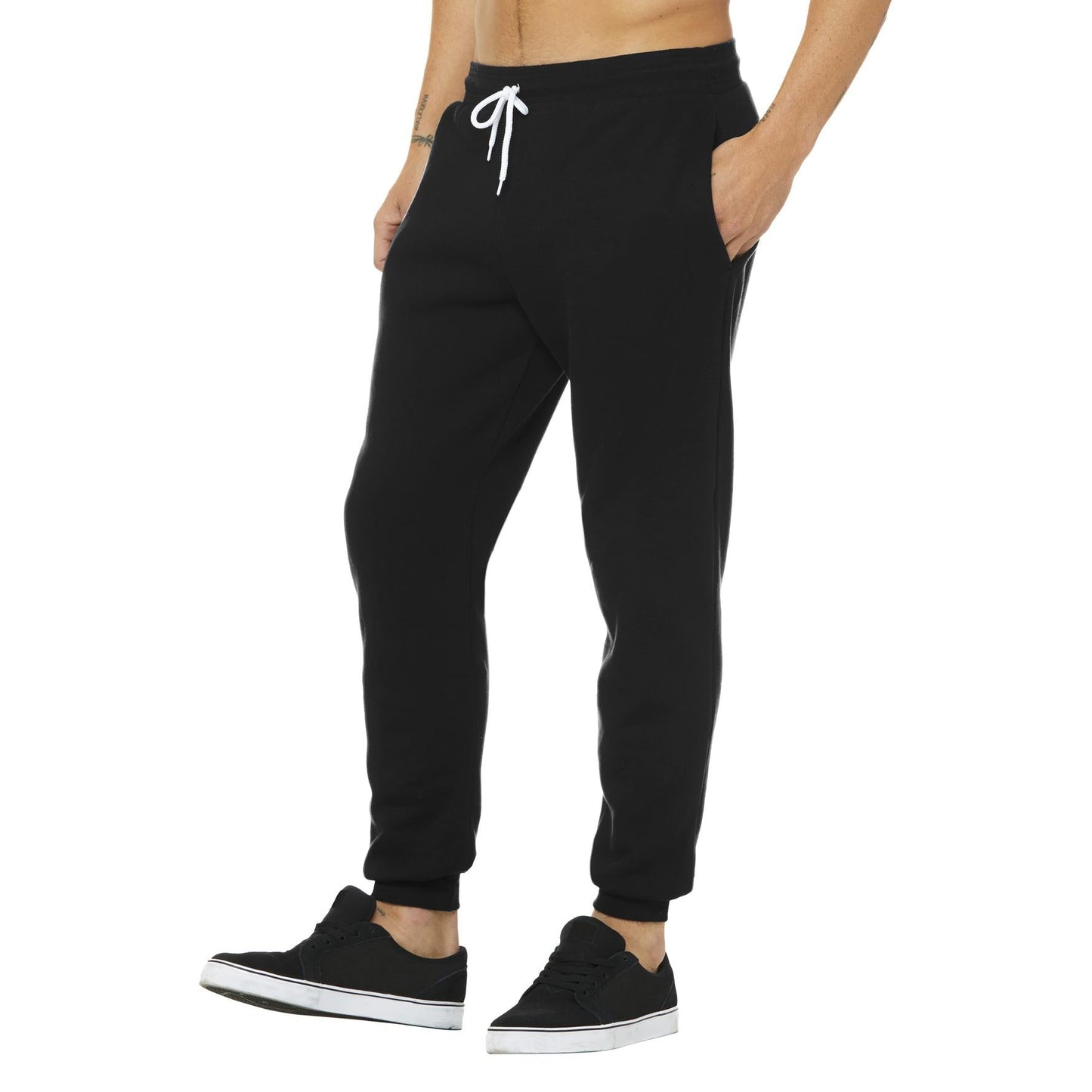 Black Sweatpants - Bella + Canvas - Comfortable Fleece