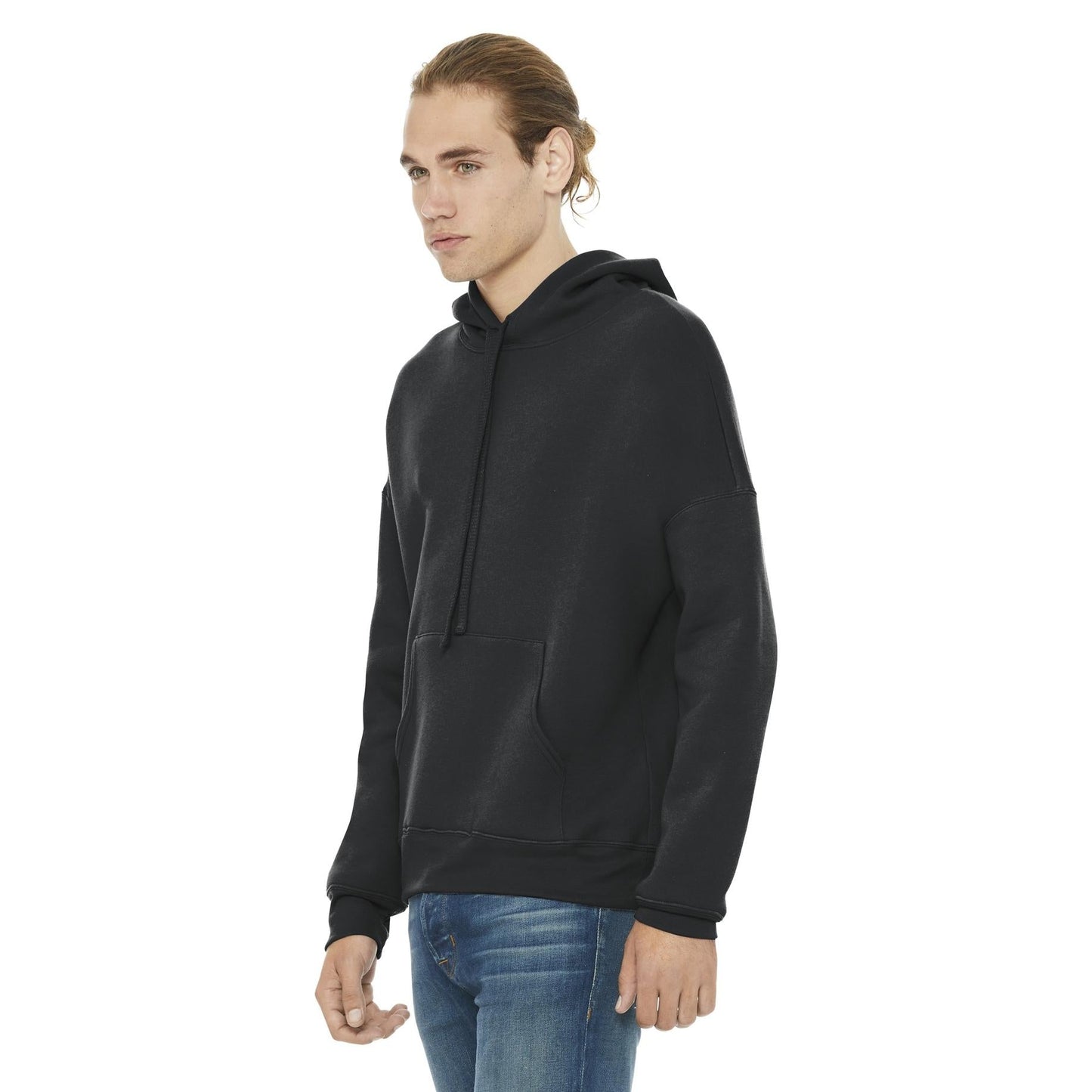 Black Sweatshirts - Bella + Canvas - Cozy Fleece Hoodie