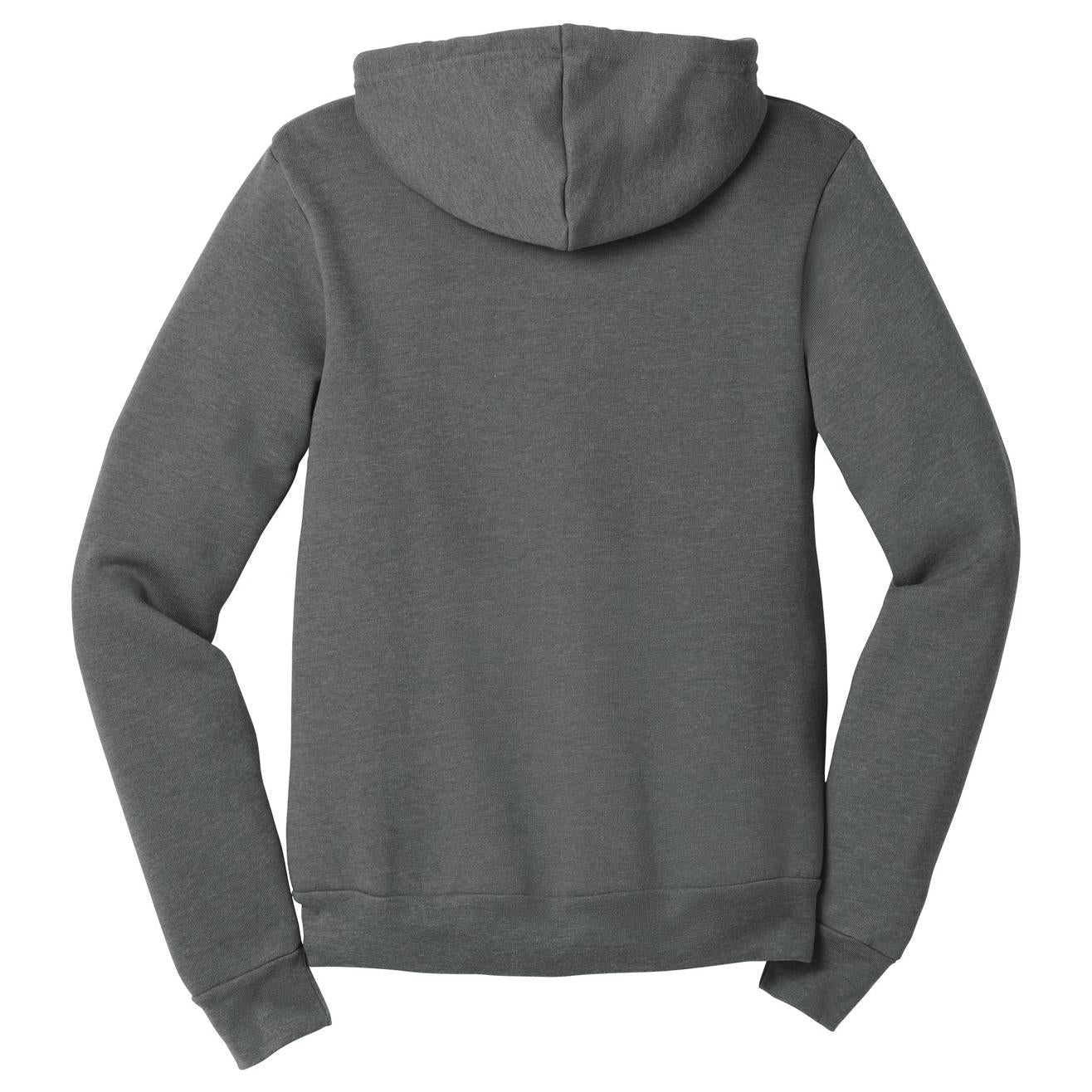 Black Heather Sweatshirt - Bella + Canvas - Full-Zip Fleece