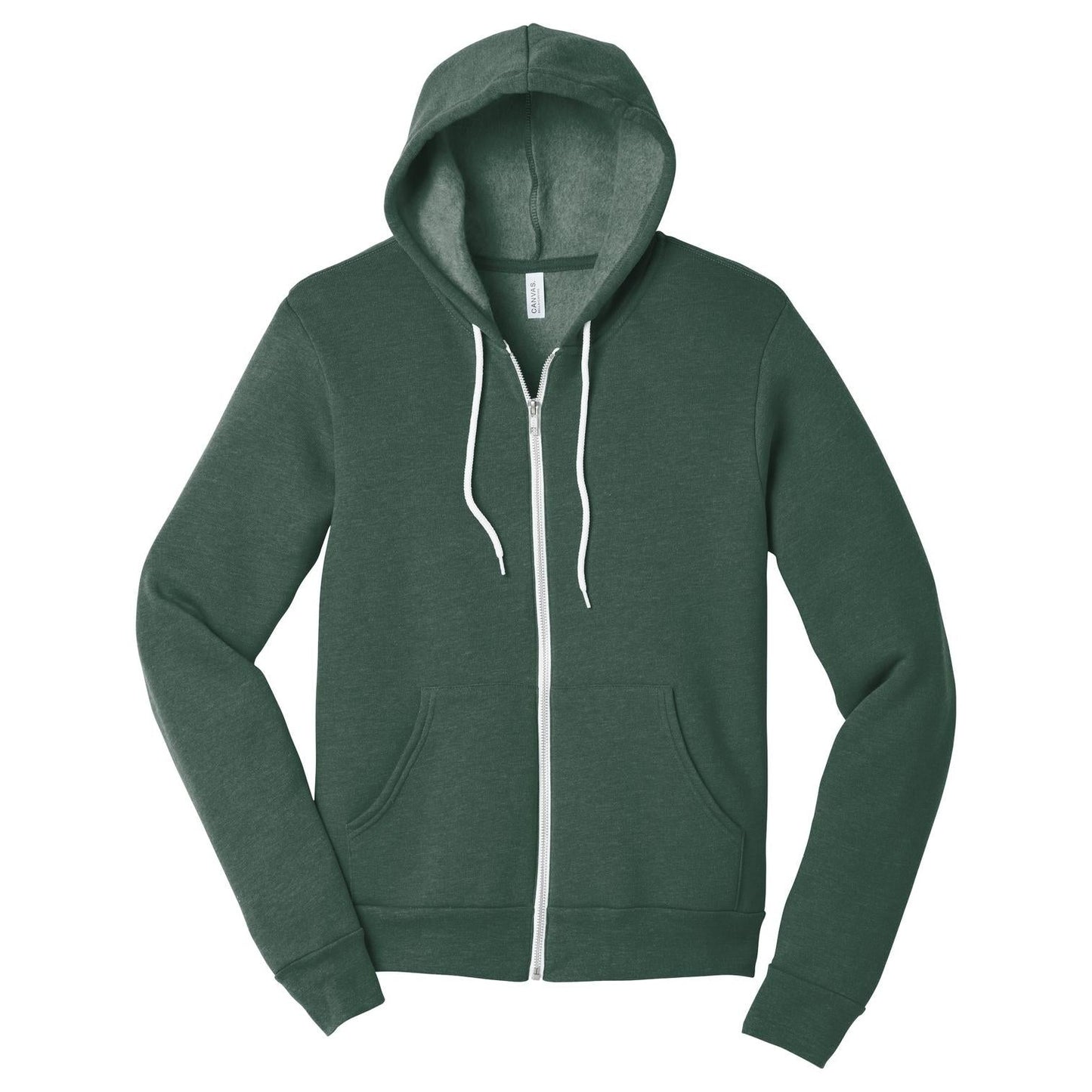 Black Heather Sweatshirt - Bella + Canvas - Full-Zip Fleece