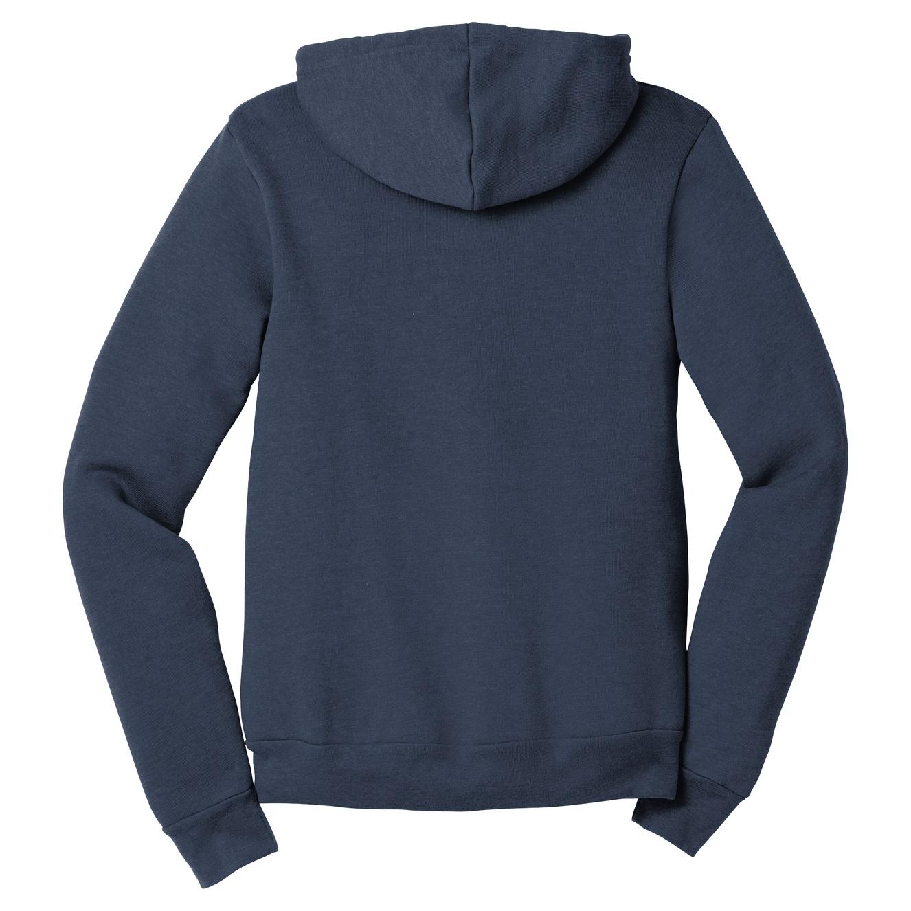 Black Heather Sweatshirt - Bella + Canvas - Full-Zip Fleece