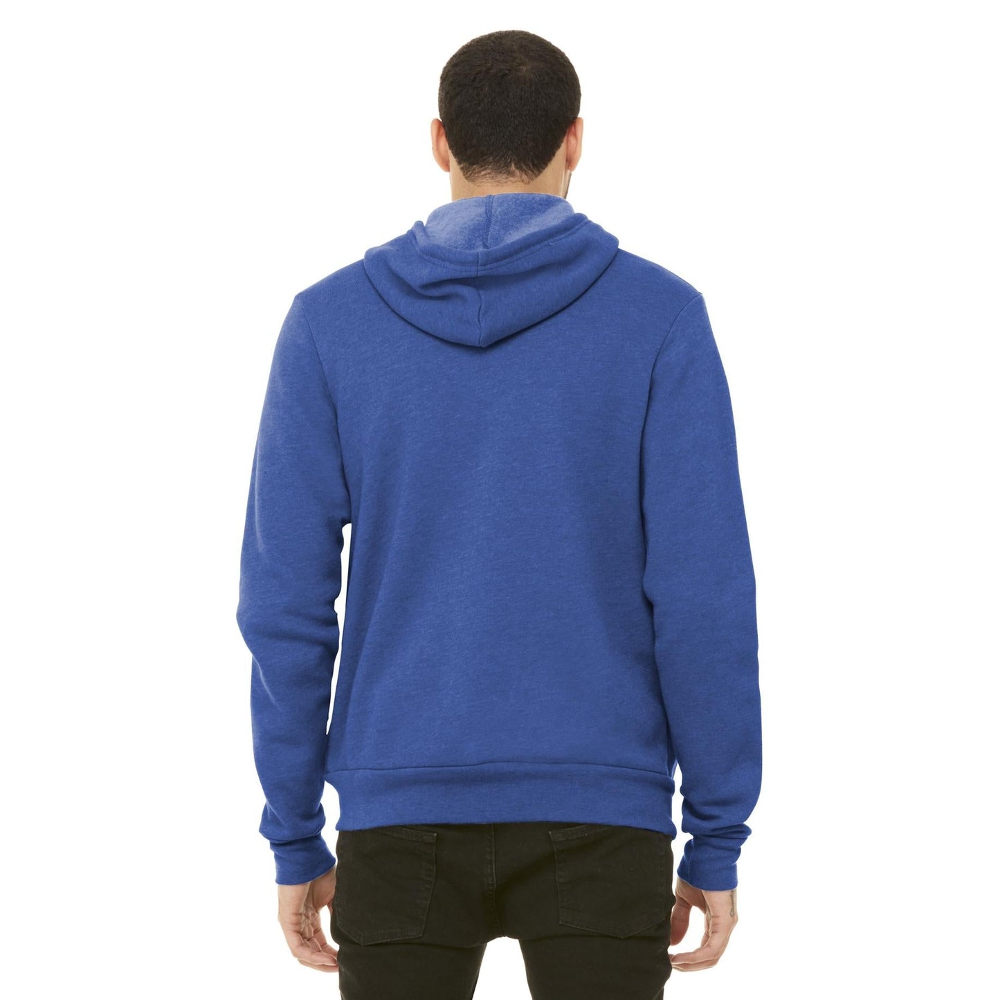 Black Heather Sweatshirt - Bella + Canvas - Full-Zip Fleece