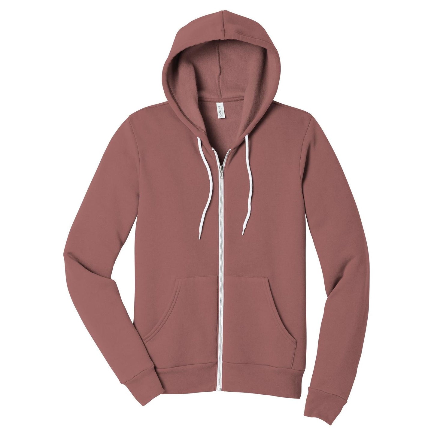 Black Heather Sweatshirt - Bella + Canvas - Full-Zip Fleece