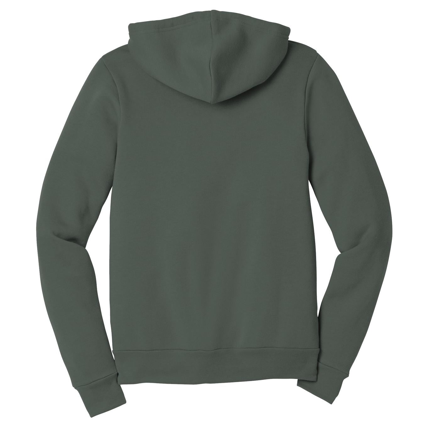 Black Heather Sweatshirt - Bella + Canvas - Full-Zip Fleece