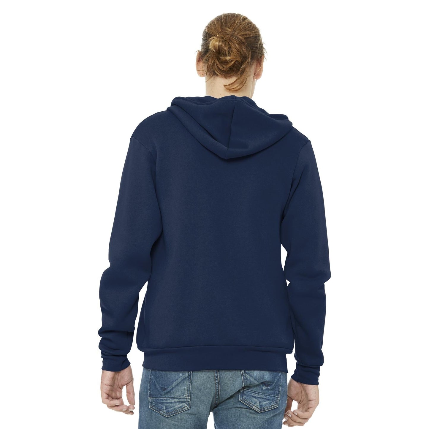 Black Heather Sweatshirt - Bella + Canvas - Full-Zip Fleece