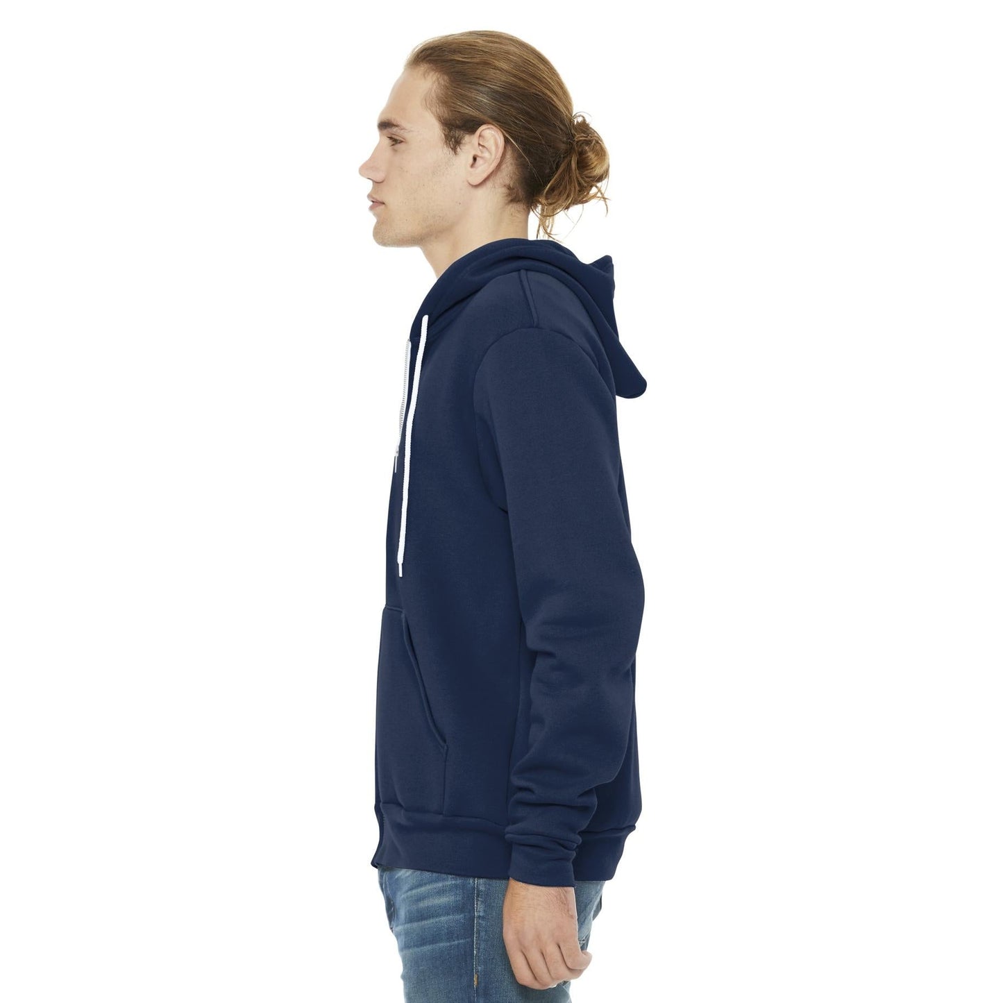 Black Heather Sweatshirt - Bella + Canvas - Full-Zip Fleece
