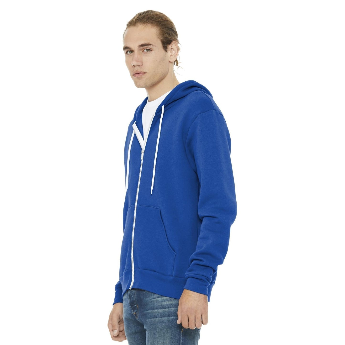 Black Heather Sweatshirt - Bella + Canvas - Full-Zip Fleece