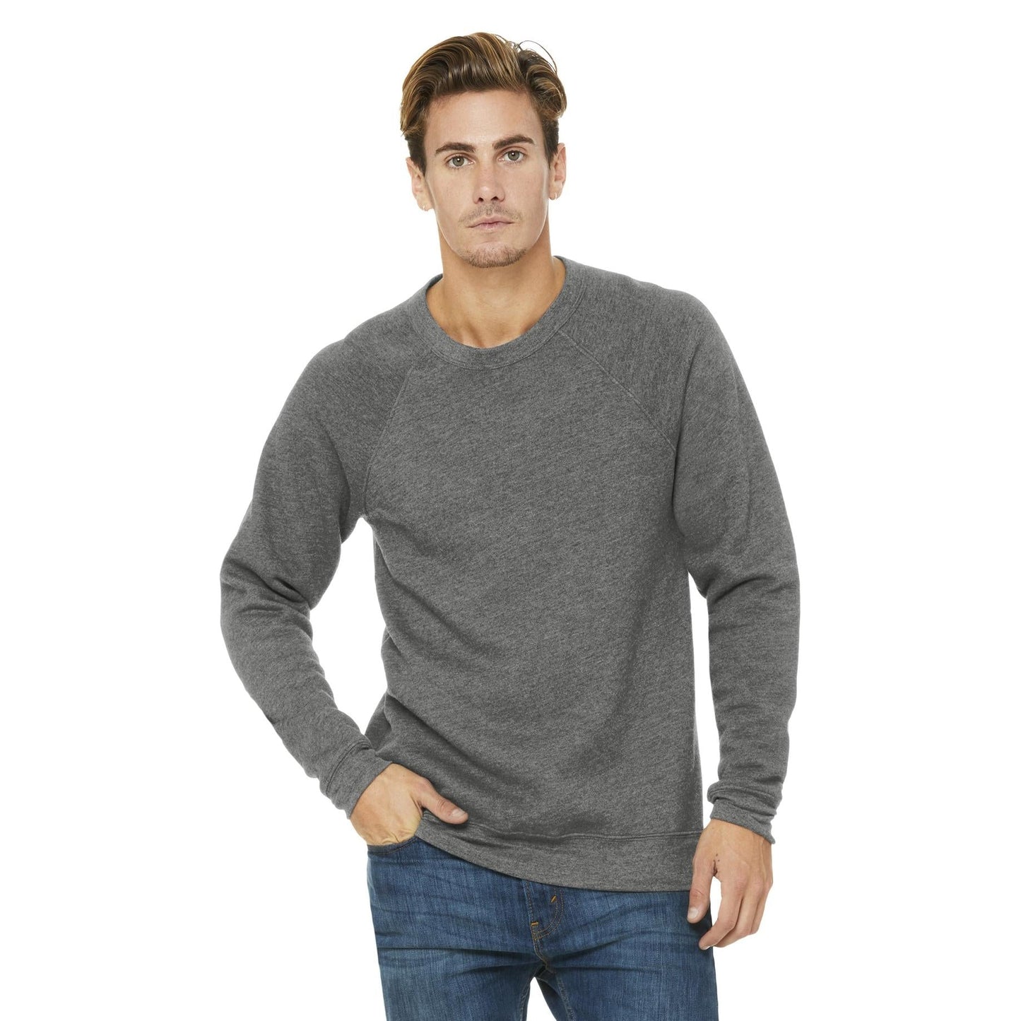 Black Sweatshirt - Bella + Canvas - Cozy Fleece