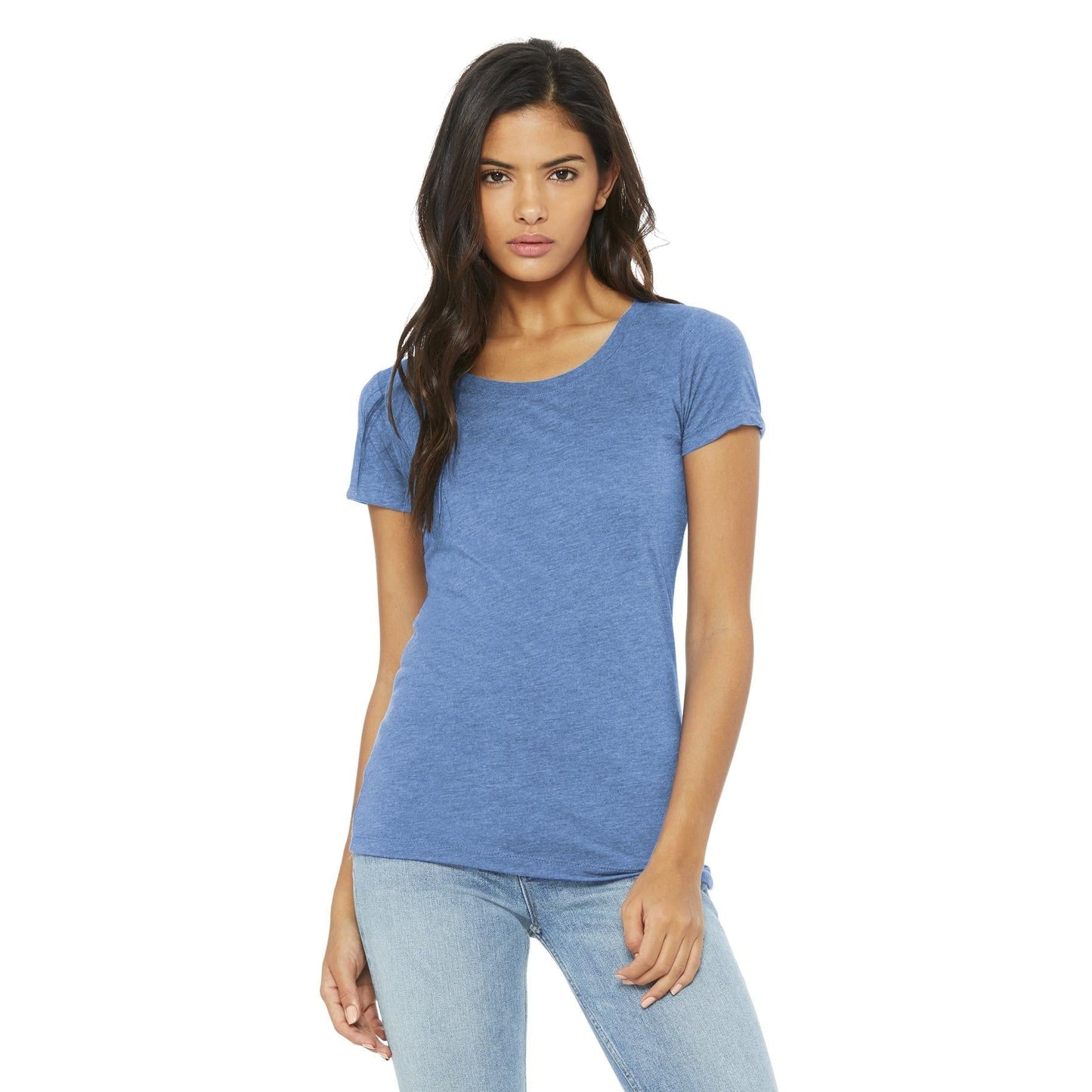Black Heather Triblend T-Shirt - Bella + Canvas - Soft Fit