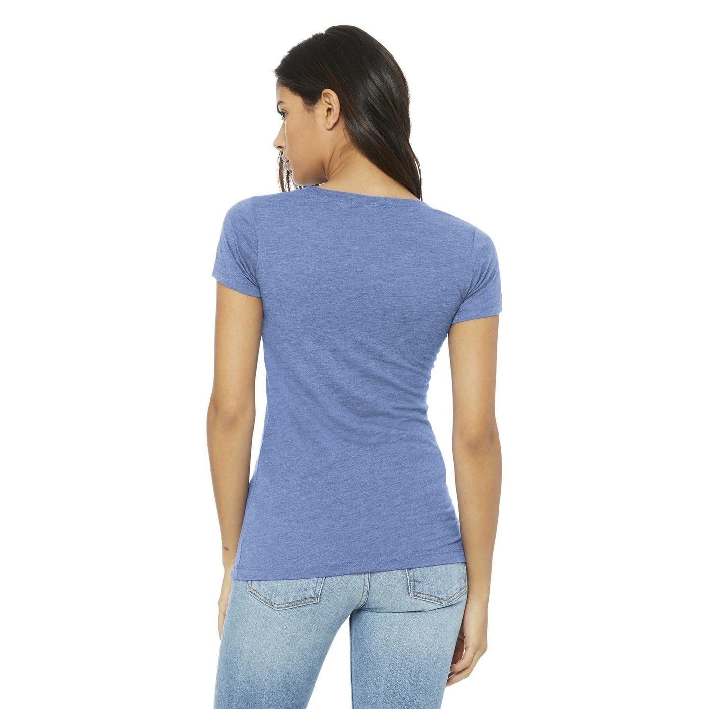 Black Heather Triblend T-Shirt - Bella + Canvas - Soft Fit