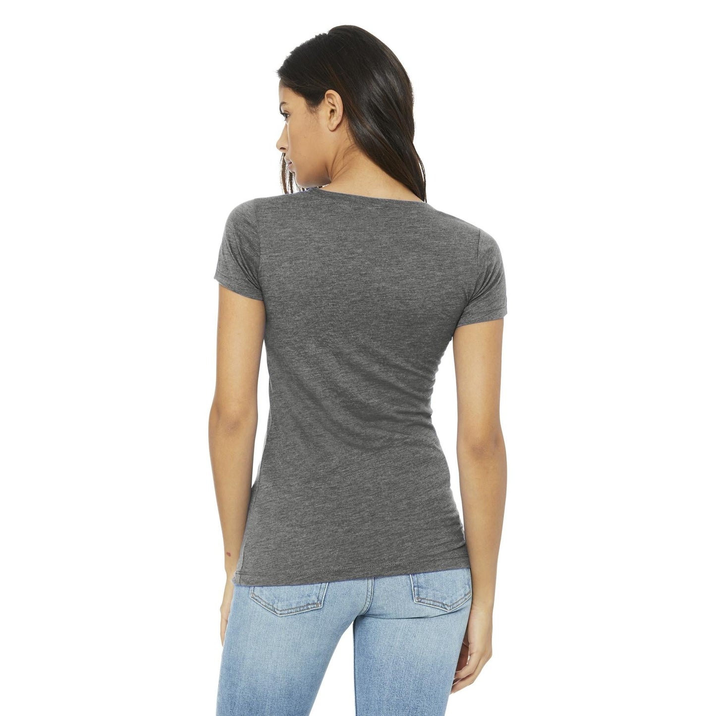 Black Heather Triblend T-Shirt - Bella + Canvas - Soft Fit